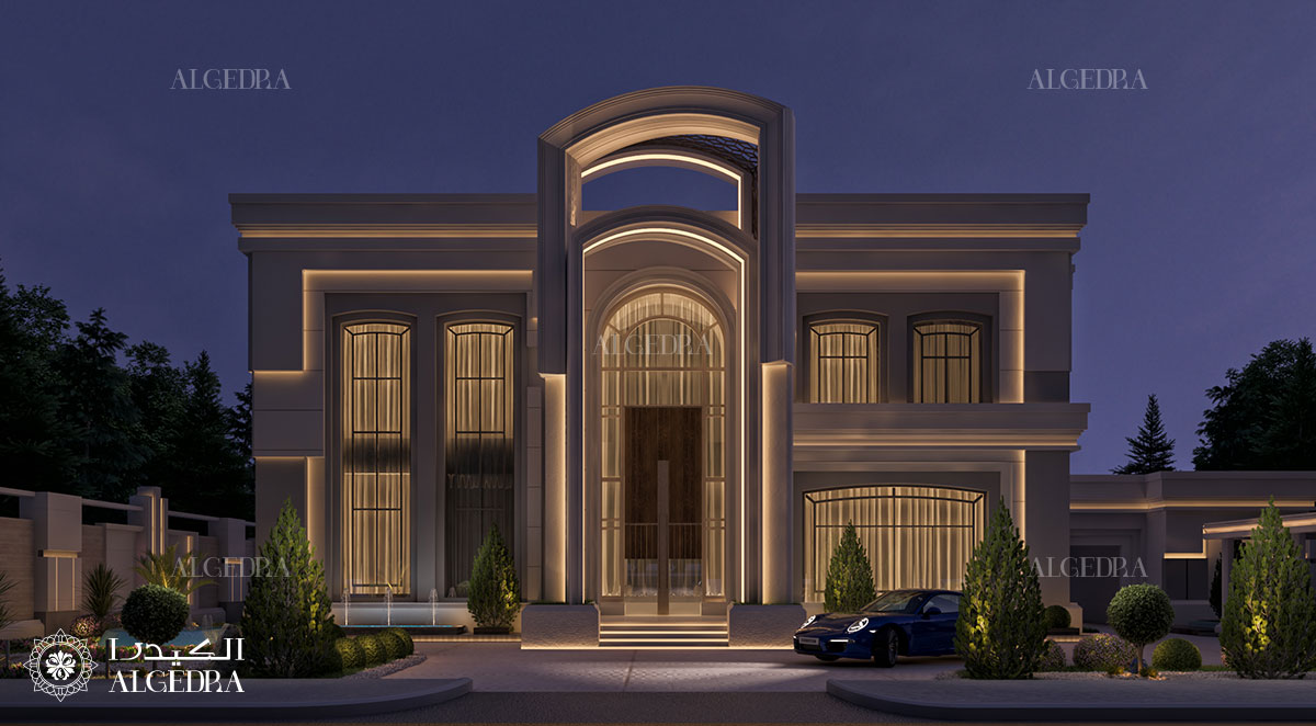 Modern luxury villa exterior design in Dubai by ALGEDRA design - Architizer
