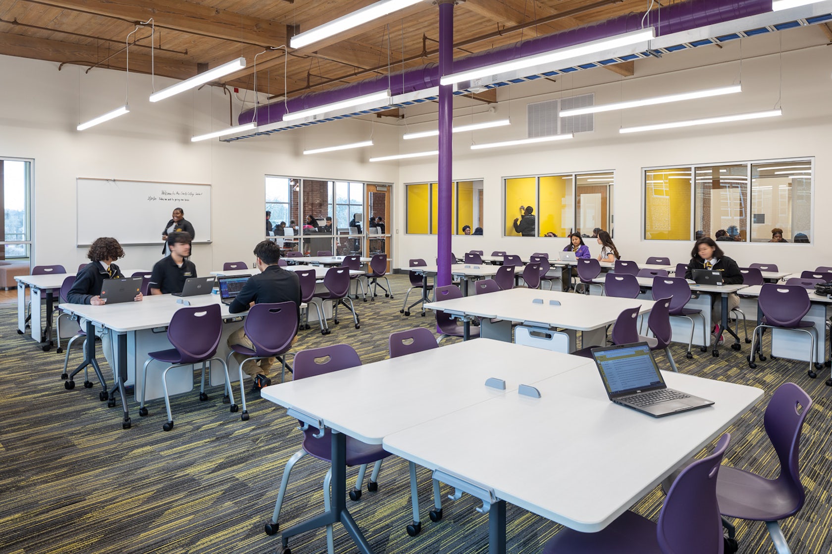 Hollis Building at Legacy Early College by Craig Gaulden Davis Architizer