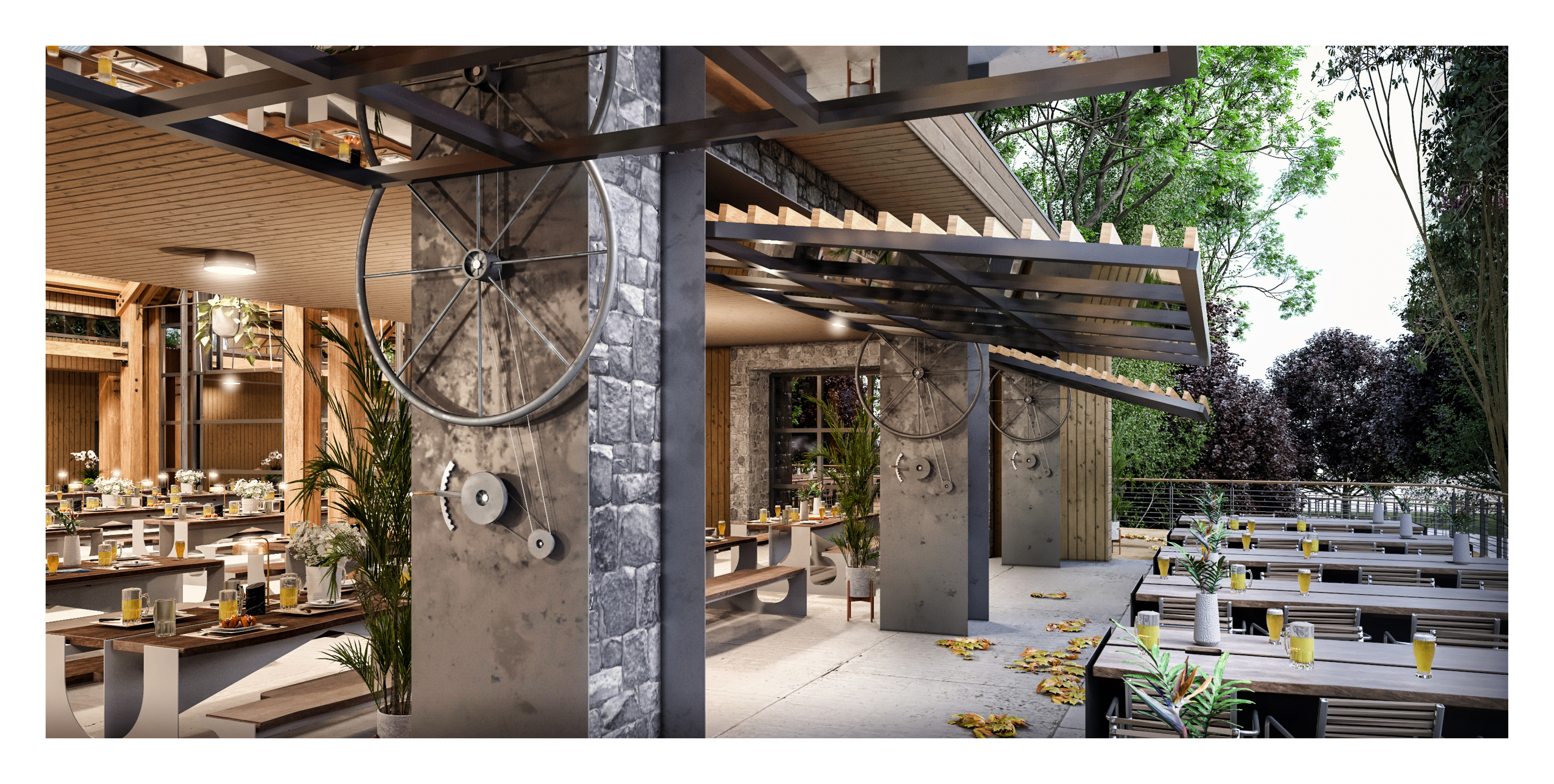 Nashville Beer Hall by BLUR Architizer