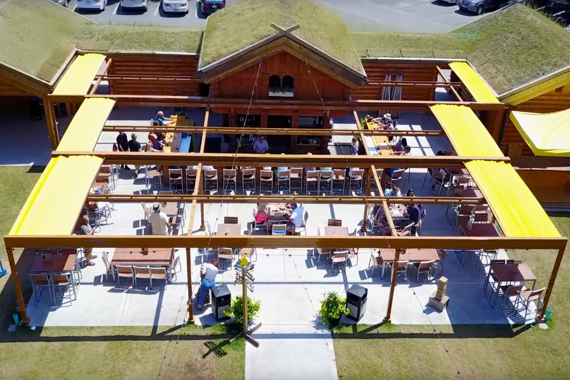 Al Johnson’s Stabbur Beer Garden by ShadeFX Architizer