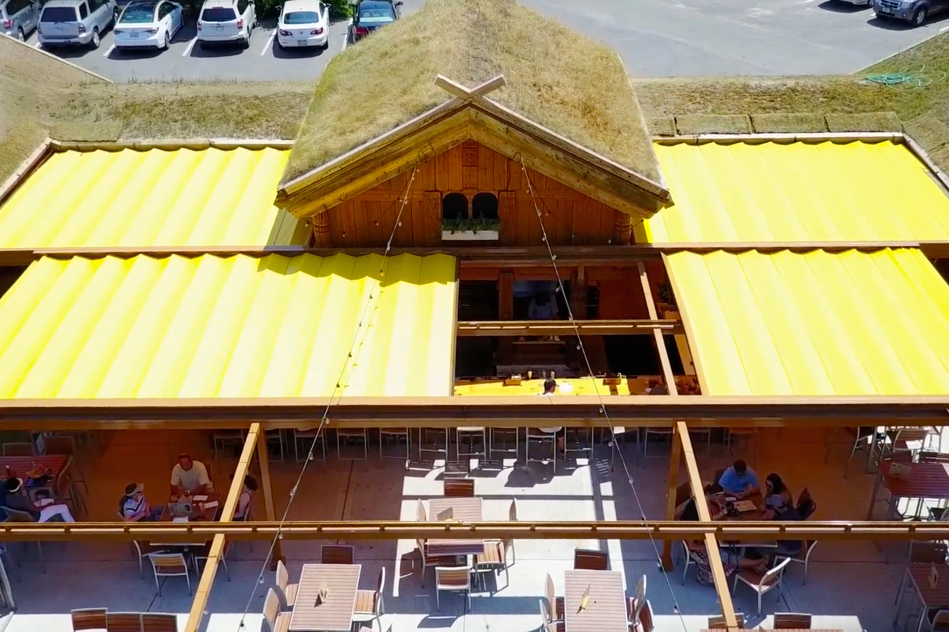 Al Johnson’s Stabbur Beer Garden by ShadeFX Architizer