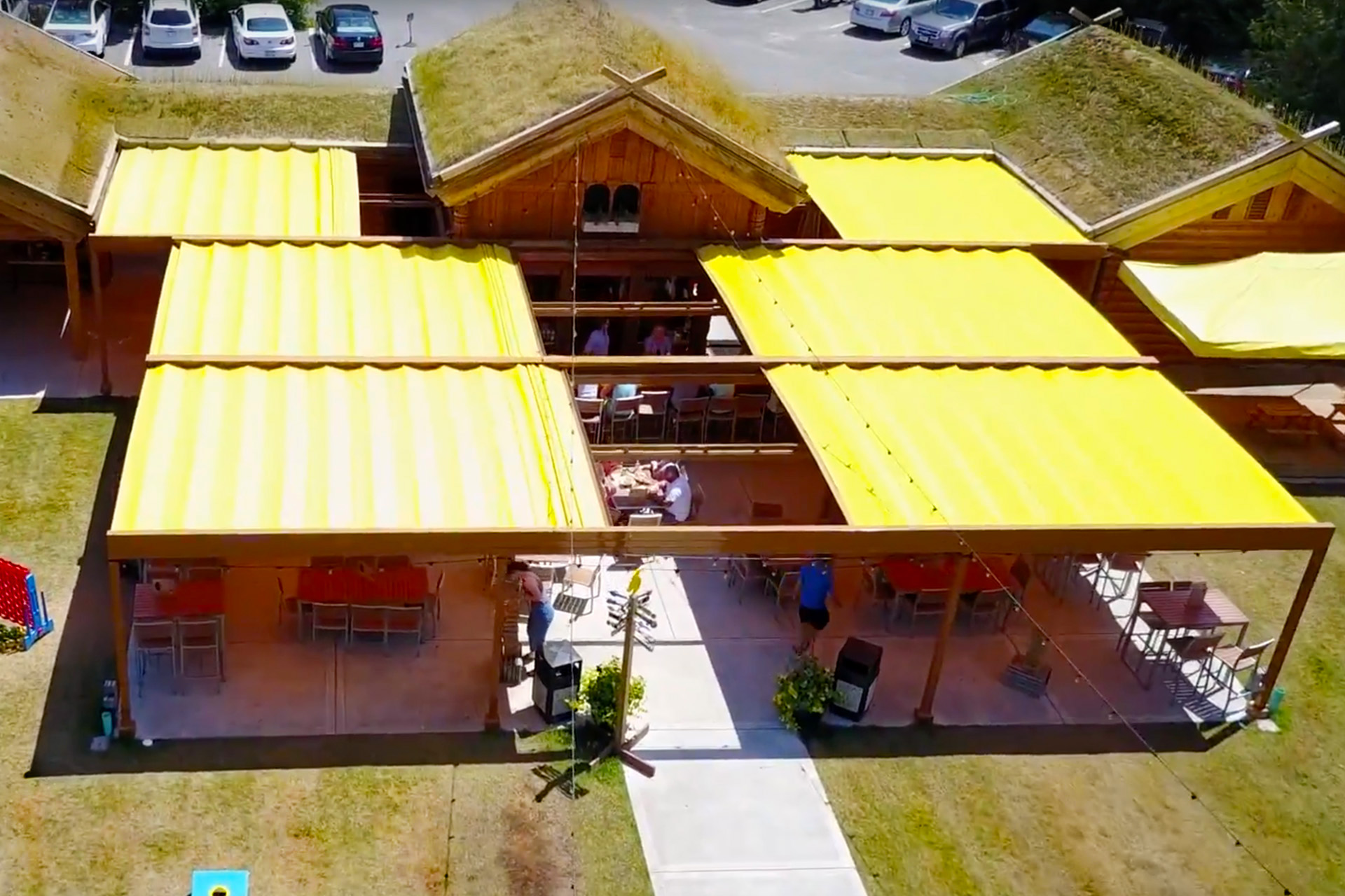 Al Johnson’s Stabbur Beer Garden by ShadeFX Architizer