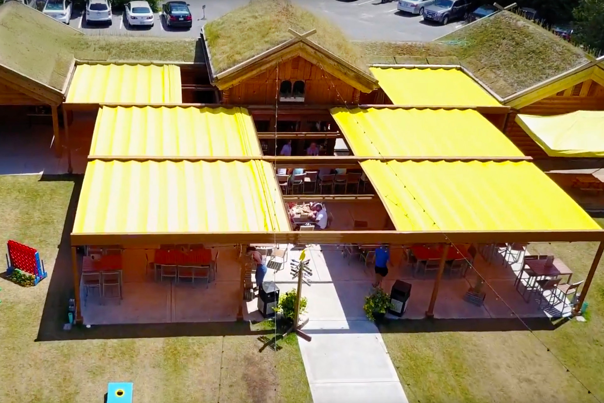 Al Johnson’s Stabbur Beer Garden by ShadeFX Architizer