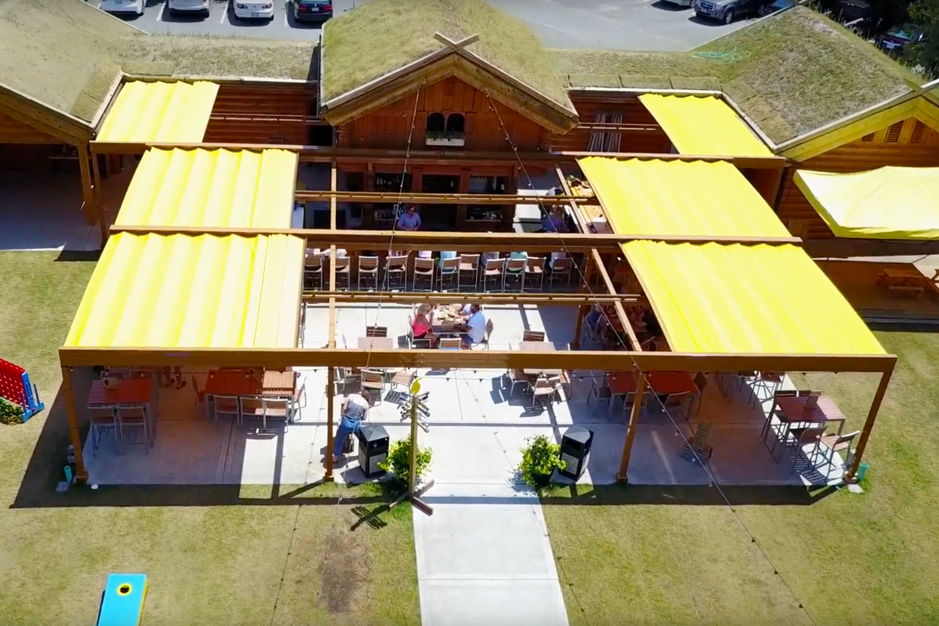 Al Johnson’s Stabbur Beer Garden by ShadeFX Architizer