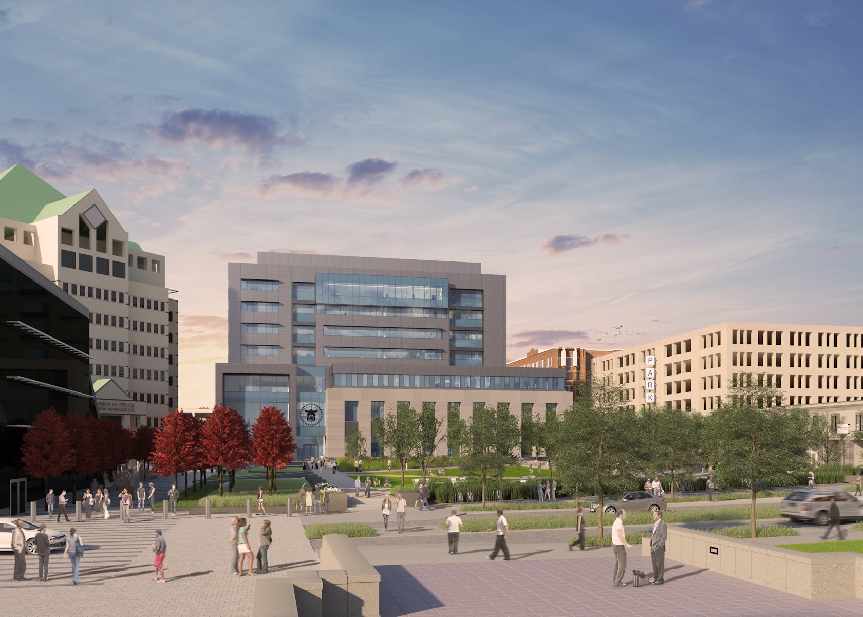 MICHAEL B. COLEMAN GOVERNMENT CENTER by IOD Illustrations on Demand