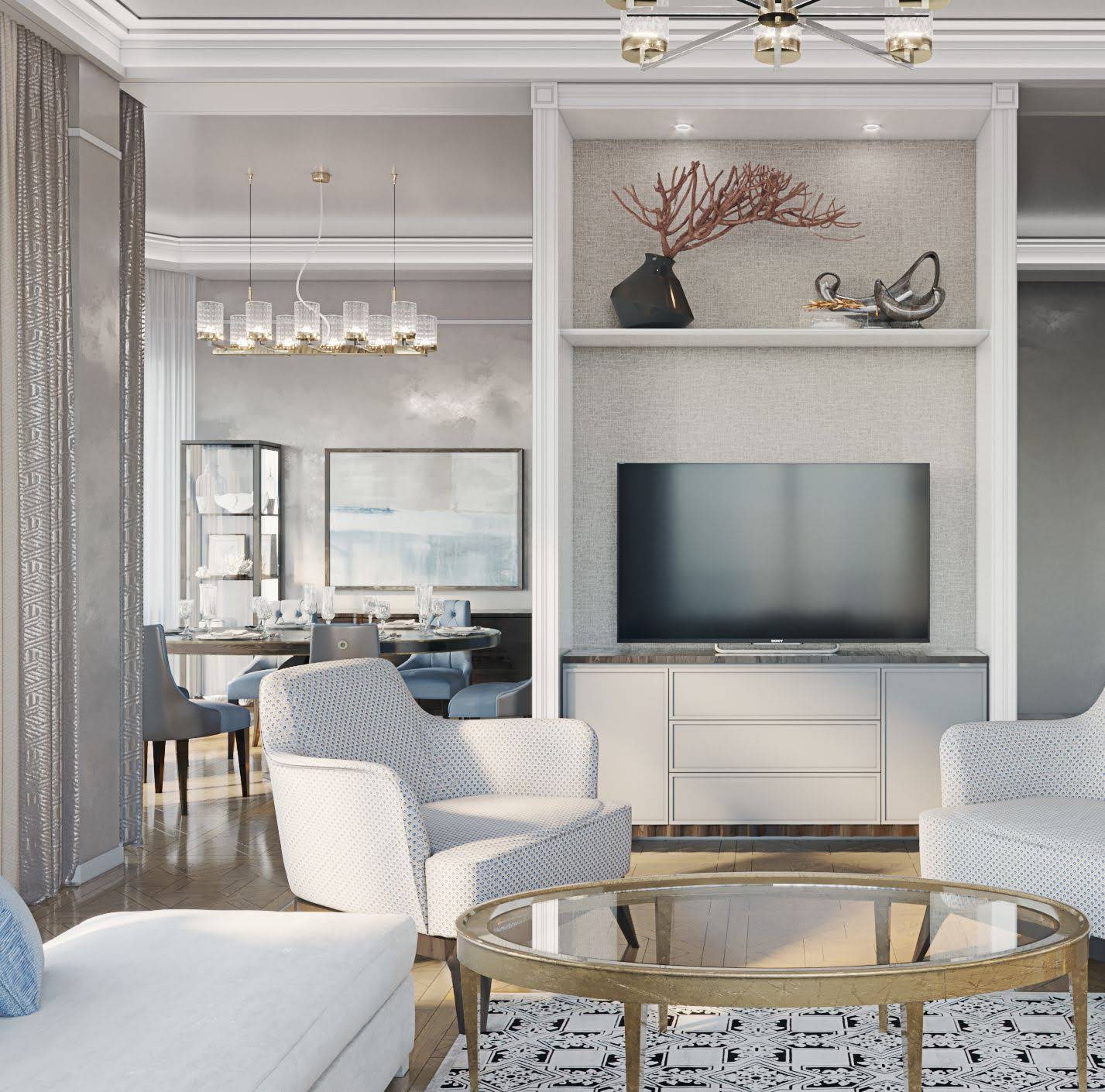 Living room design, Riviera Villas by International company "Mirt ...