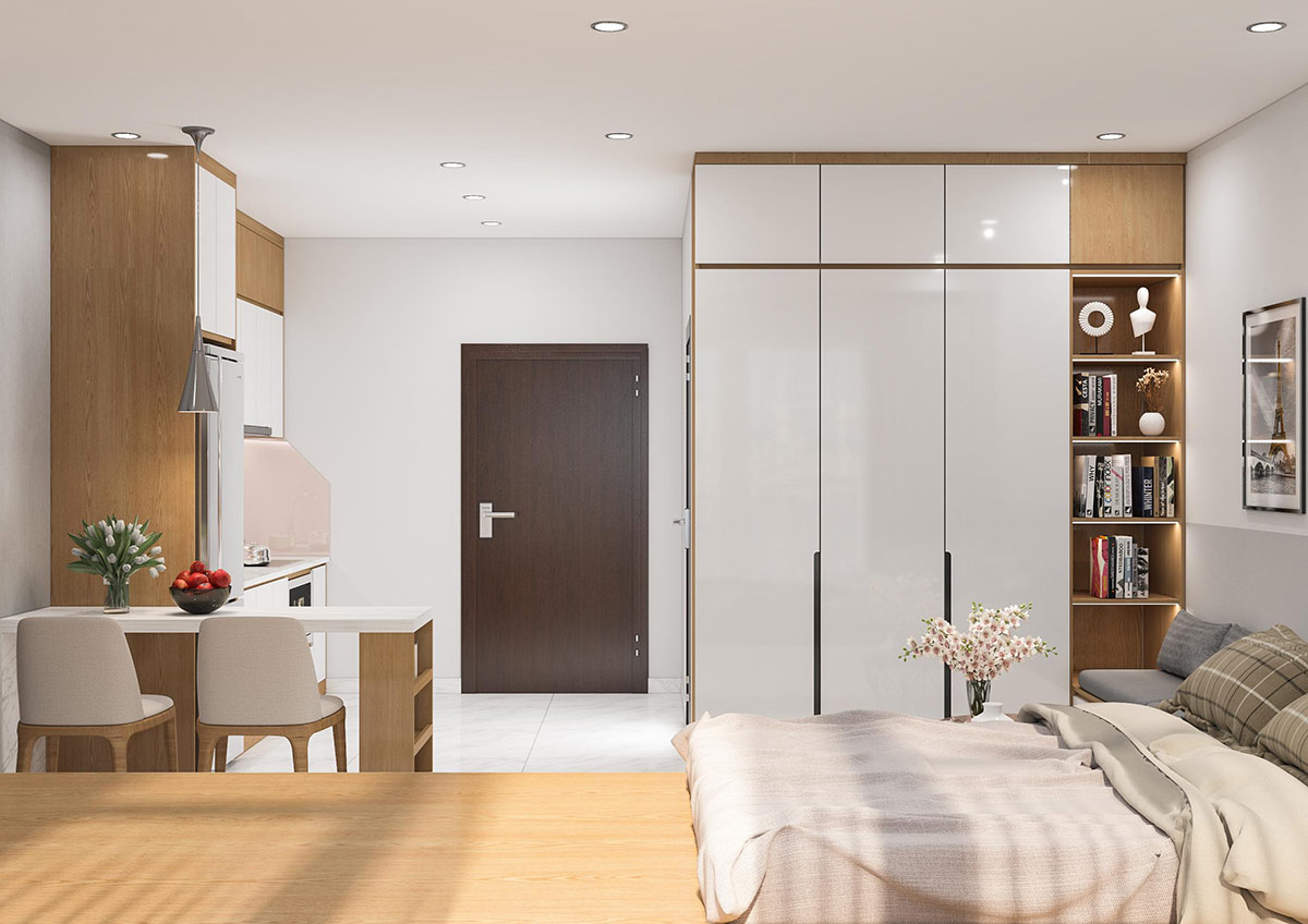 Thiết kế nội thất căn hộ 1 phòng ngủ - NID Interior by NID INTERIOR ...