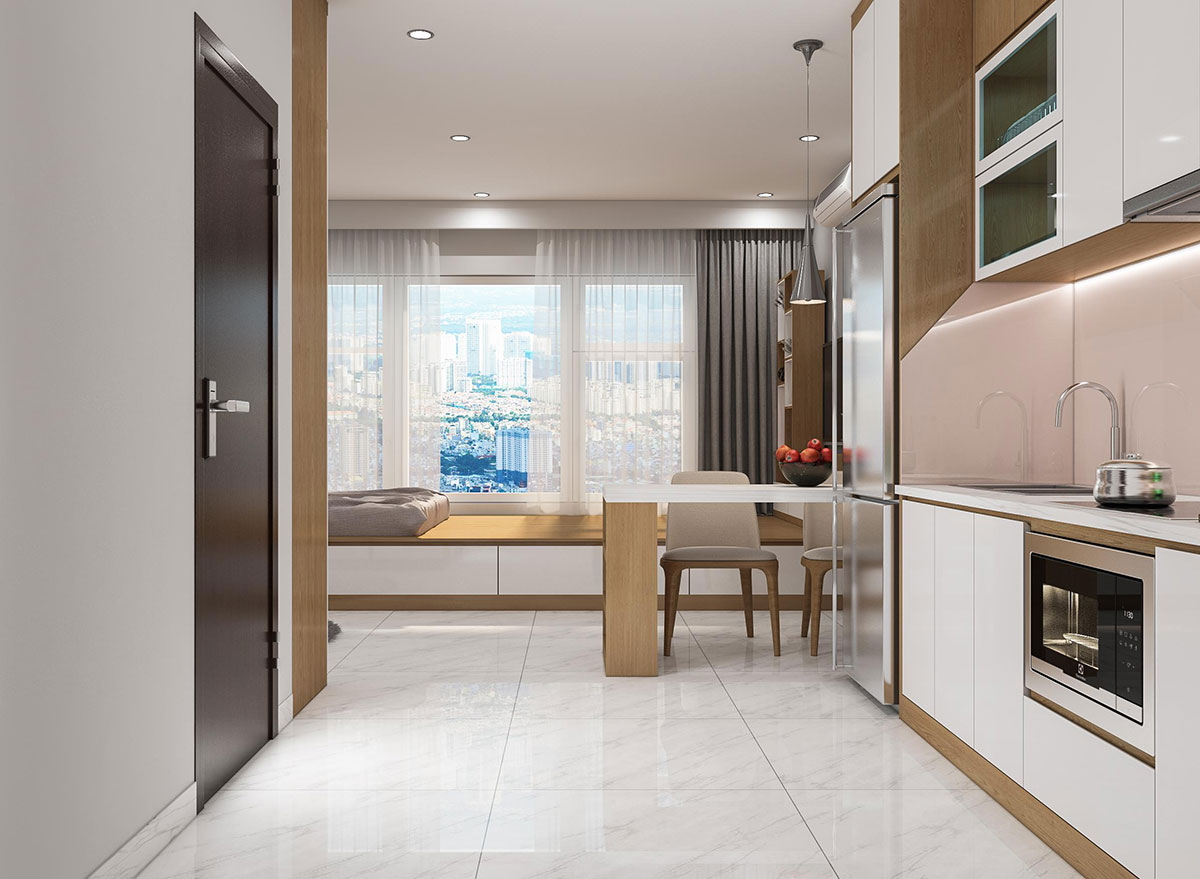 Thiết kế nội thất căn hộ 1 phòng ngủ - NID Interior by NID INTERIOR ...
