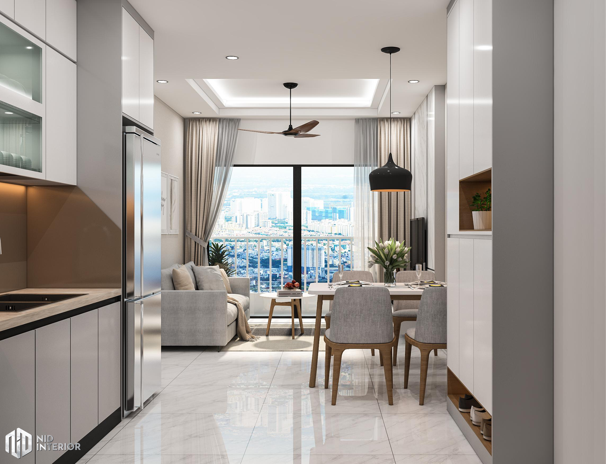Thiết kế nội thất căn hộ 2 phòng ngủ - NID Interior by NID INTERIOR ...