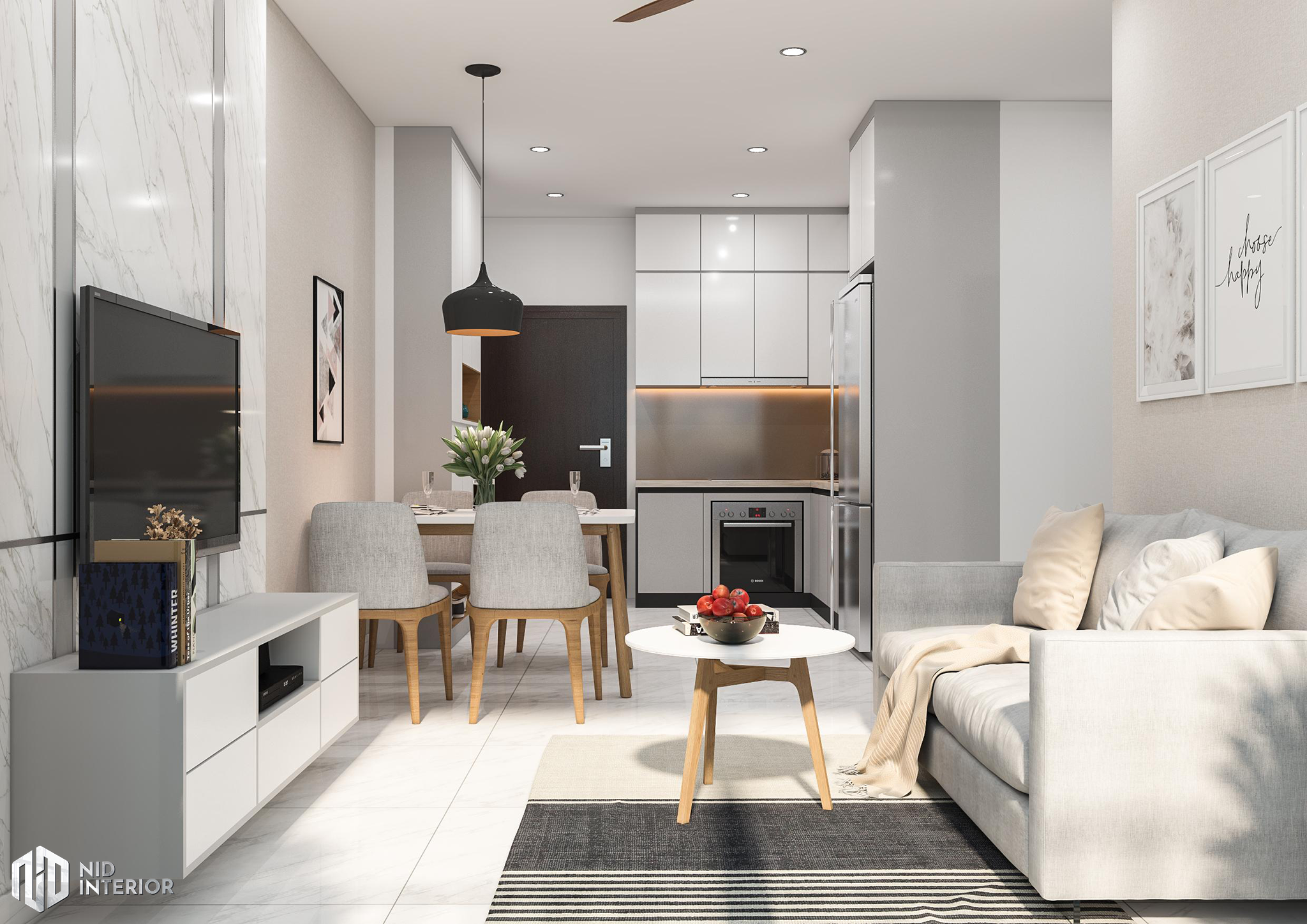 Thiết kế nội thất căn hộ 2 phòng ngủ - NID Interior by NID INTERIOR ...