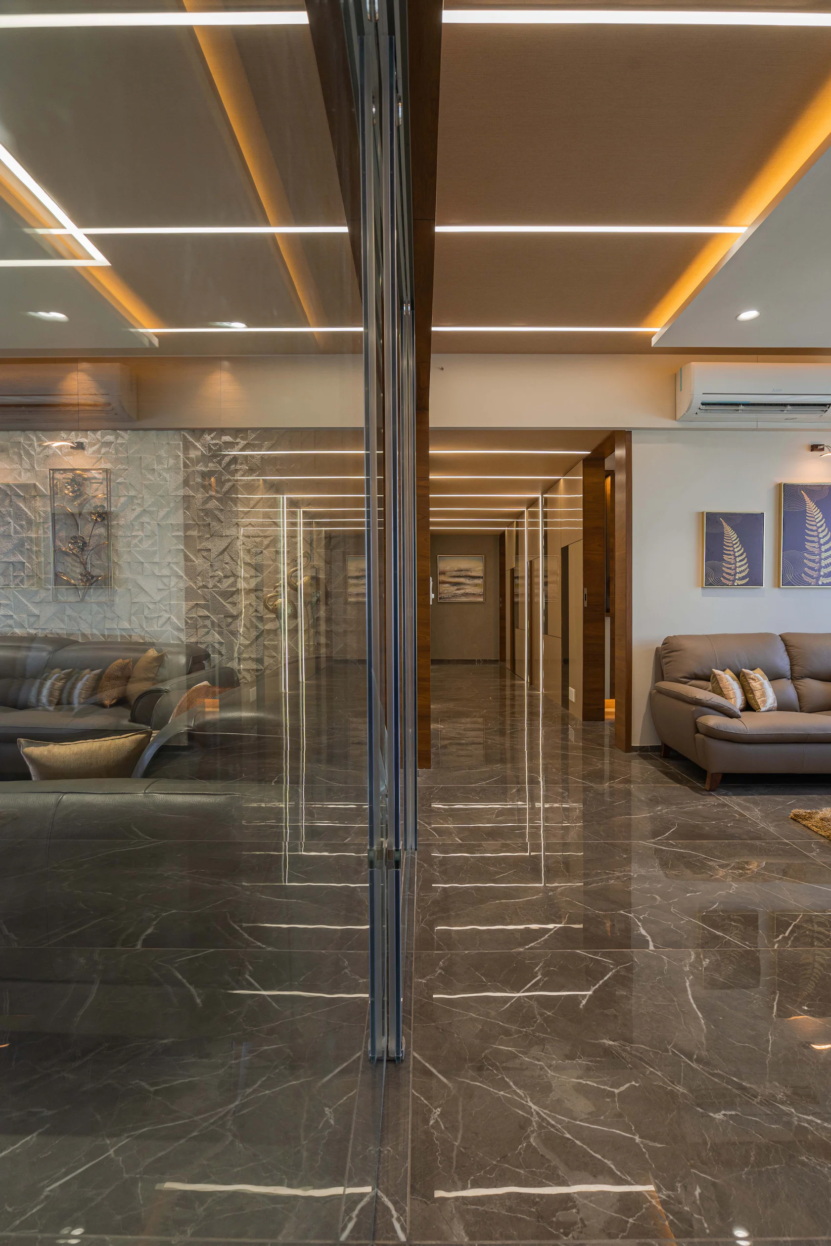 4BHK MAPLE TREE INTERIOR DESIGN, PRASHANT PARMAR ARCHITECT, INTERIOR ...