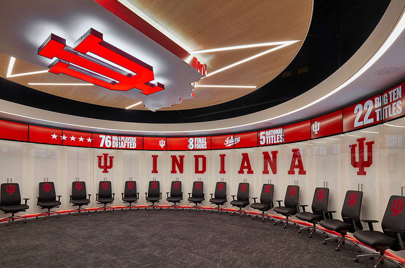 Indiana University Locker Room by Acuity Architizer