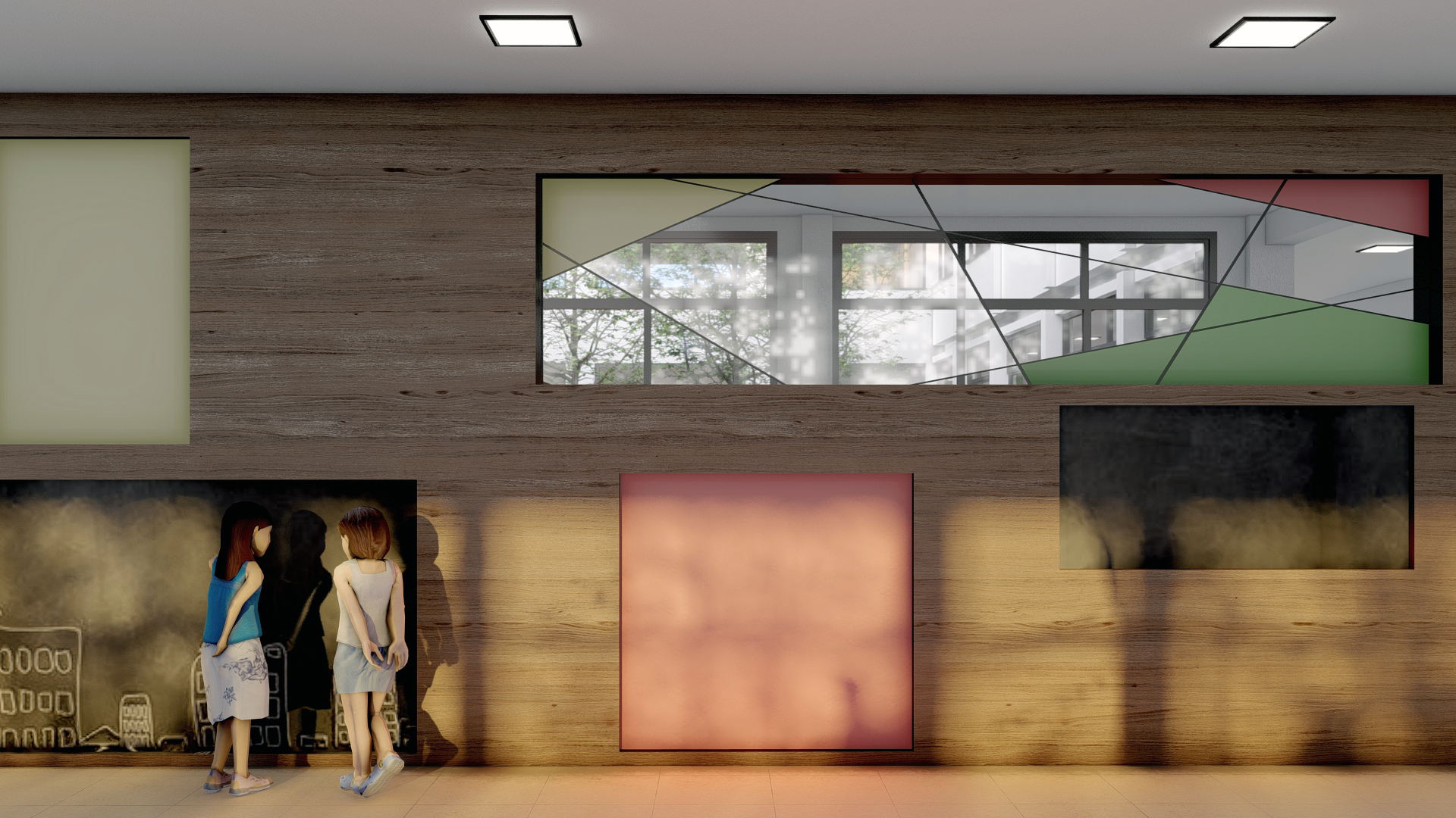 Interior design of school Hall "Bratstvo" by ARSA architects - Architizer