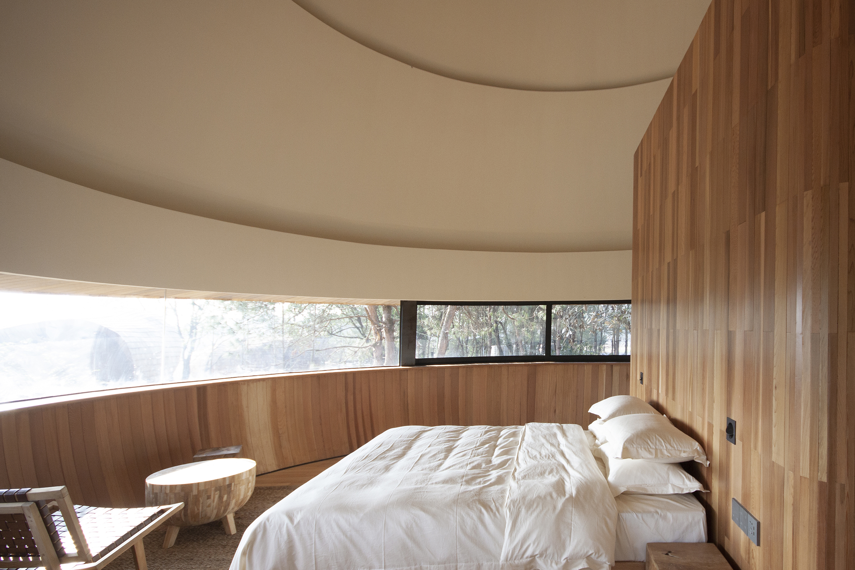 The Mushroom - a wood house in the forest by ZJJZ Atelier - Architizer
