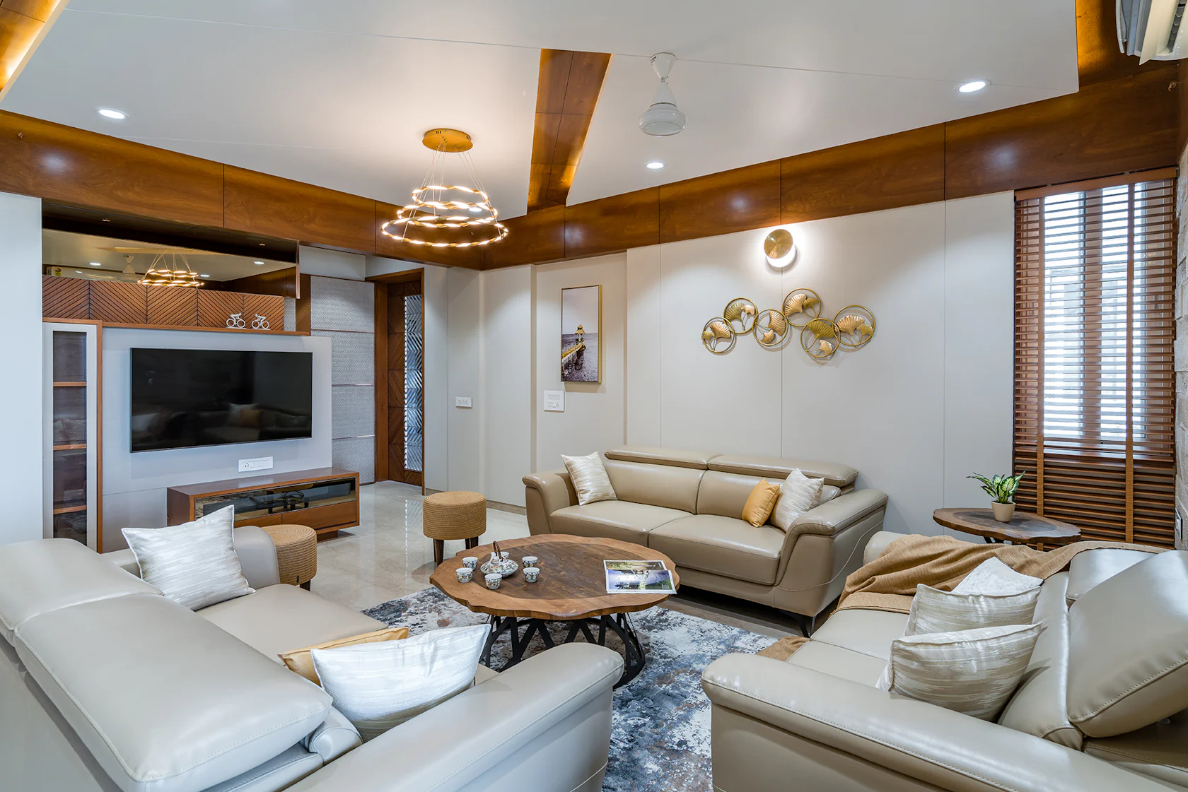 4 BHK Arjun Skylife Apartment Interior Design by Prashant Parmar ...
