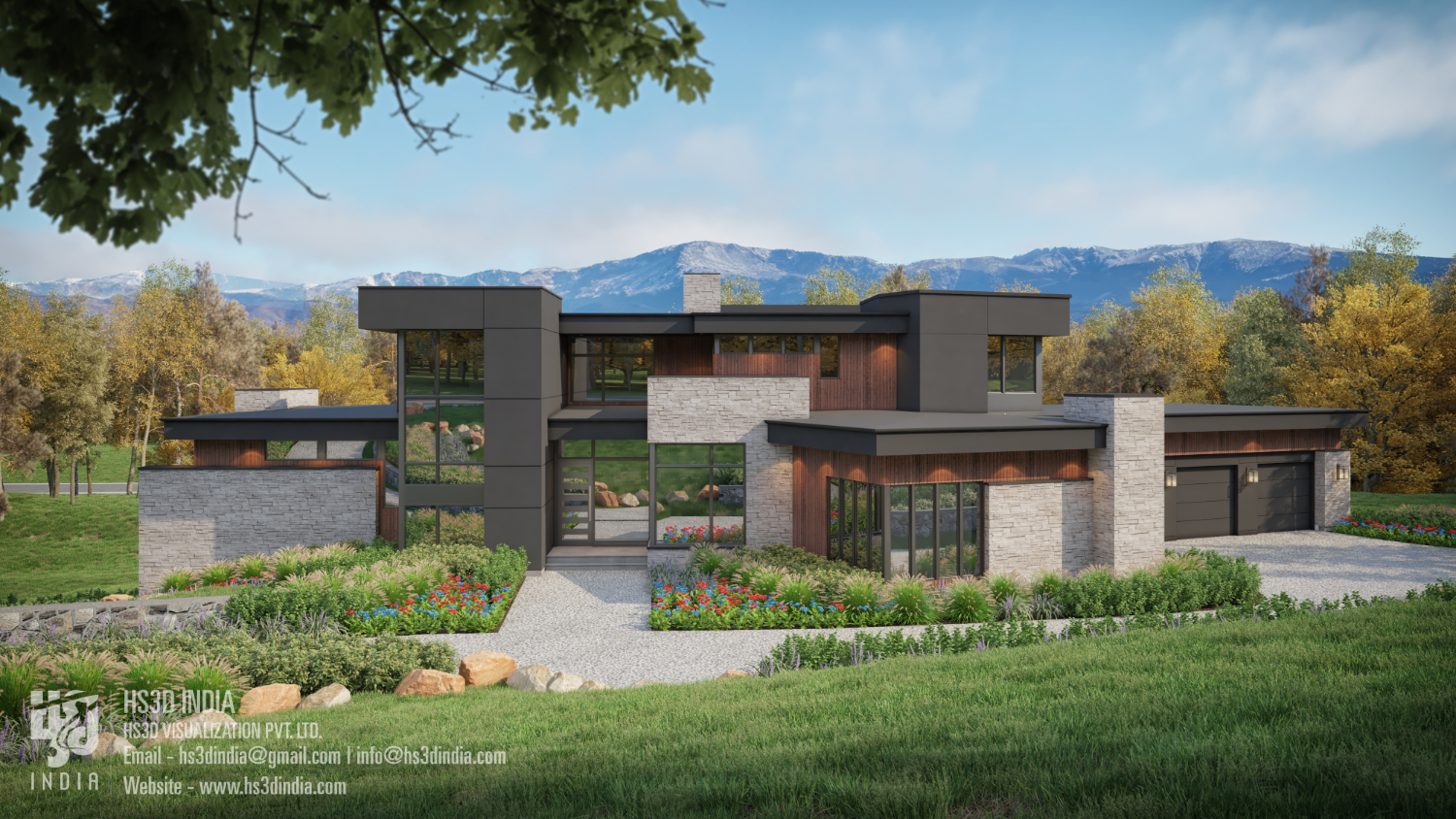 North Wood Kim Residence by HS3D VISUALIZATION PVT. LTD. - Architizer