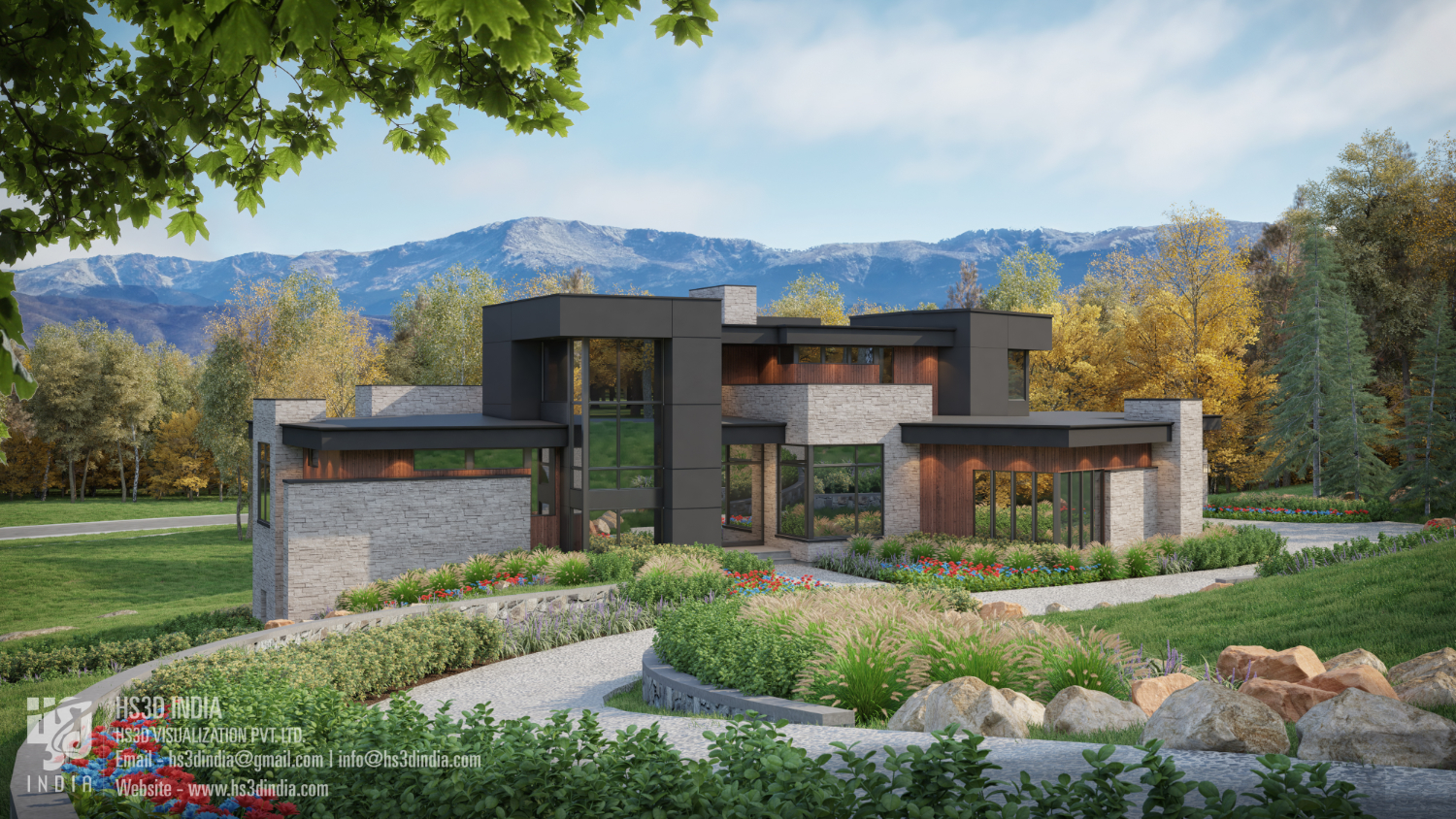 North Wood Kim Residence by HS3D VISUALIZATION PVT. LTD. - Architizer