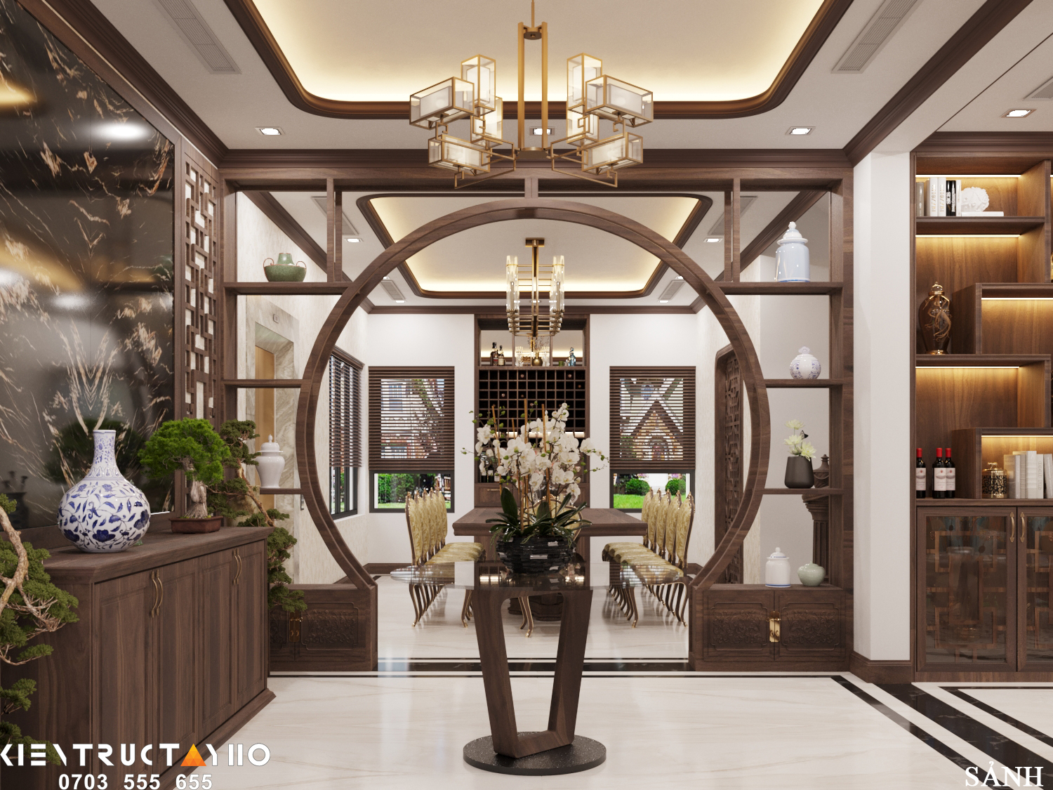 Interior design of Thuan Viet style villa by Tay Ho Furniture - Architizer