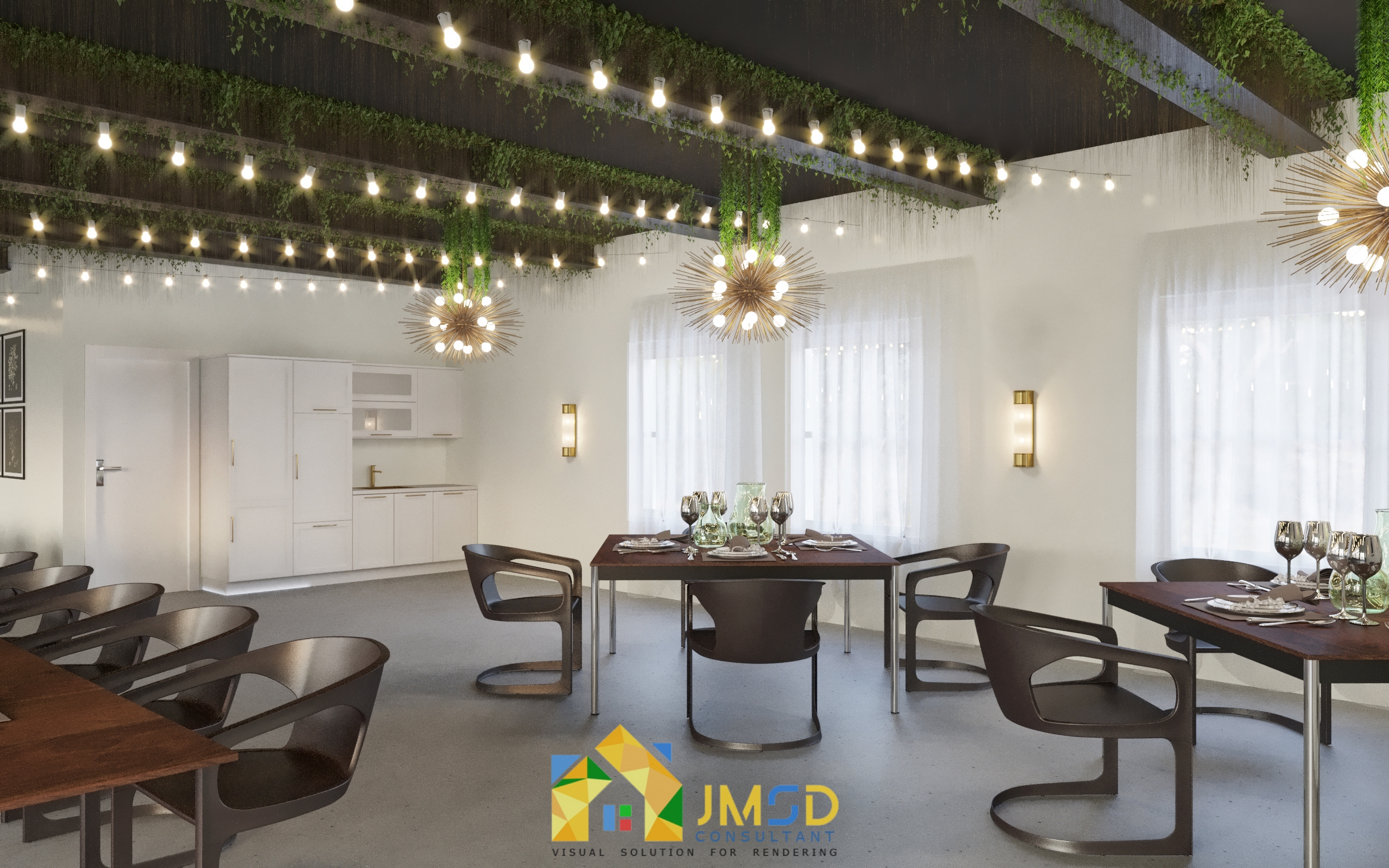 3D Interior Rendering Warren Michigan for Event Halls by JS Engineering ...