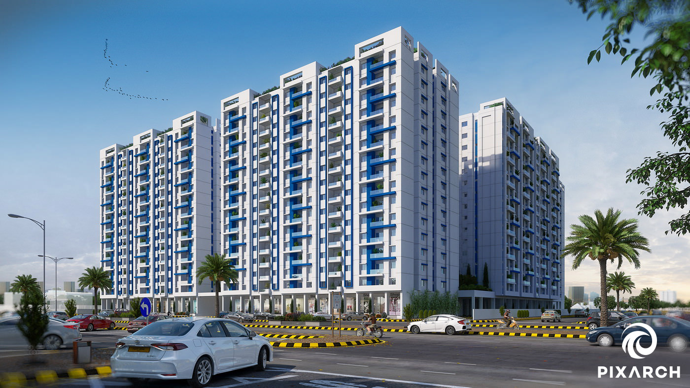 The Gardens Karachi Visualize by PIXARCH by Pixarch 3D Architectural Visualization Company