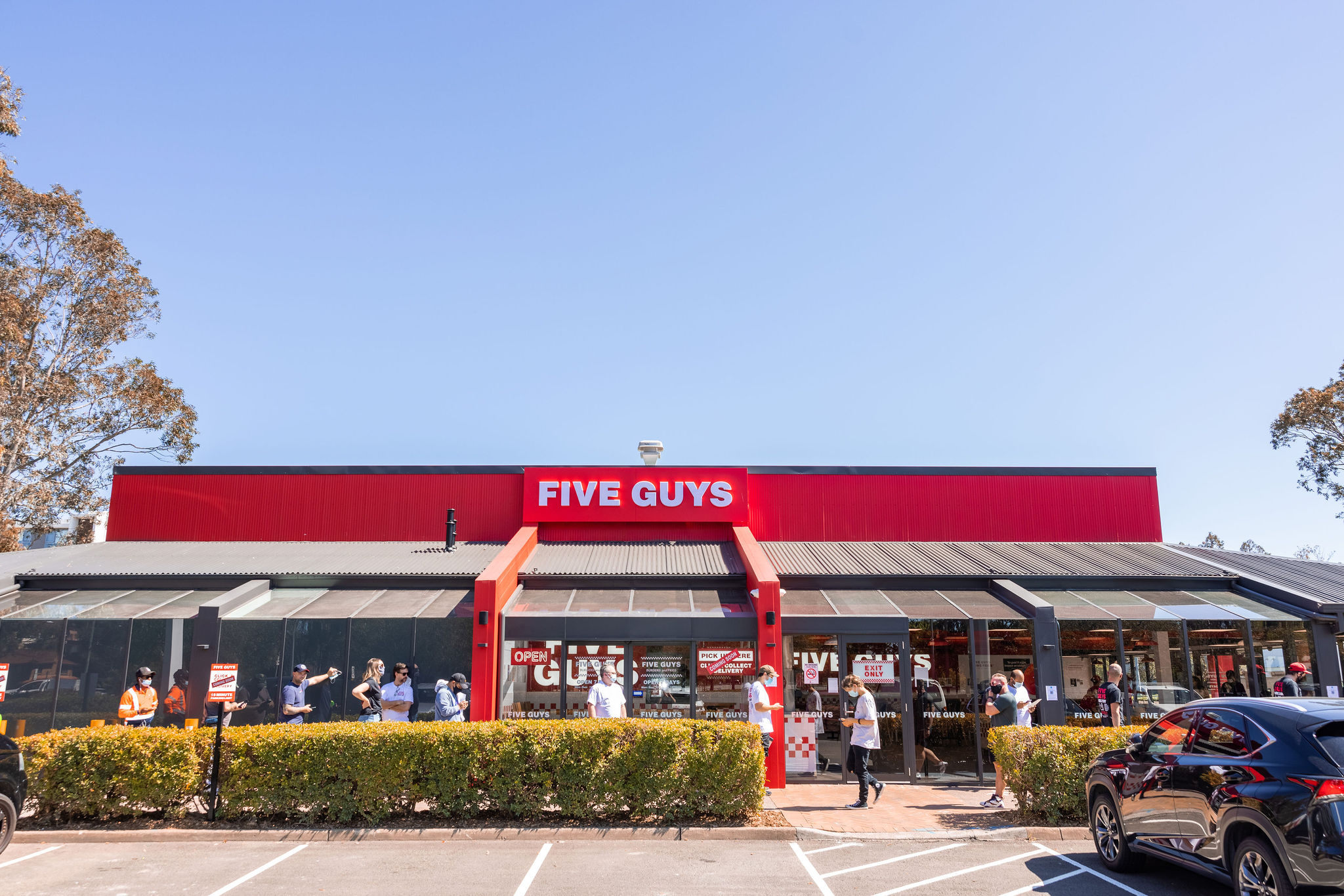 FIVE GUYS Penrith Australia by Design Partnership Australia Architizer
