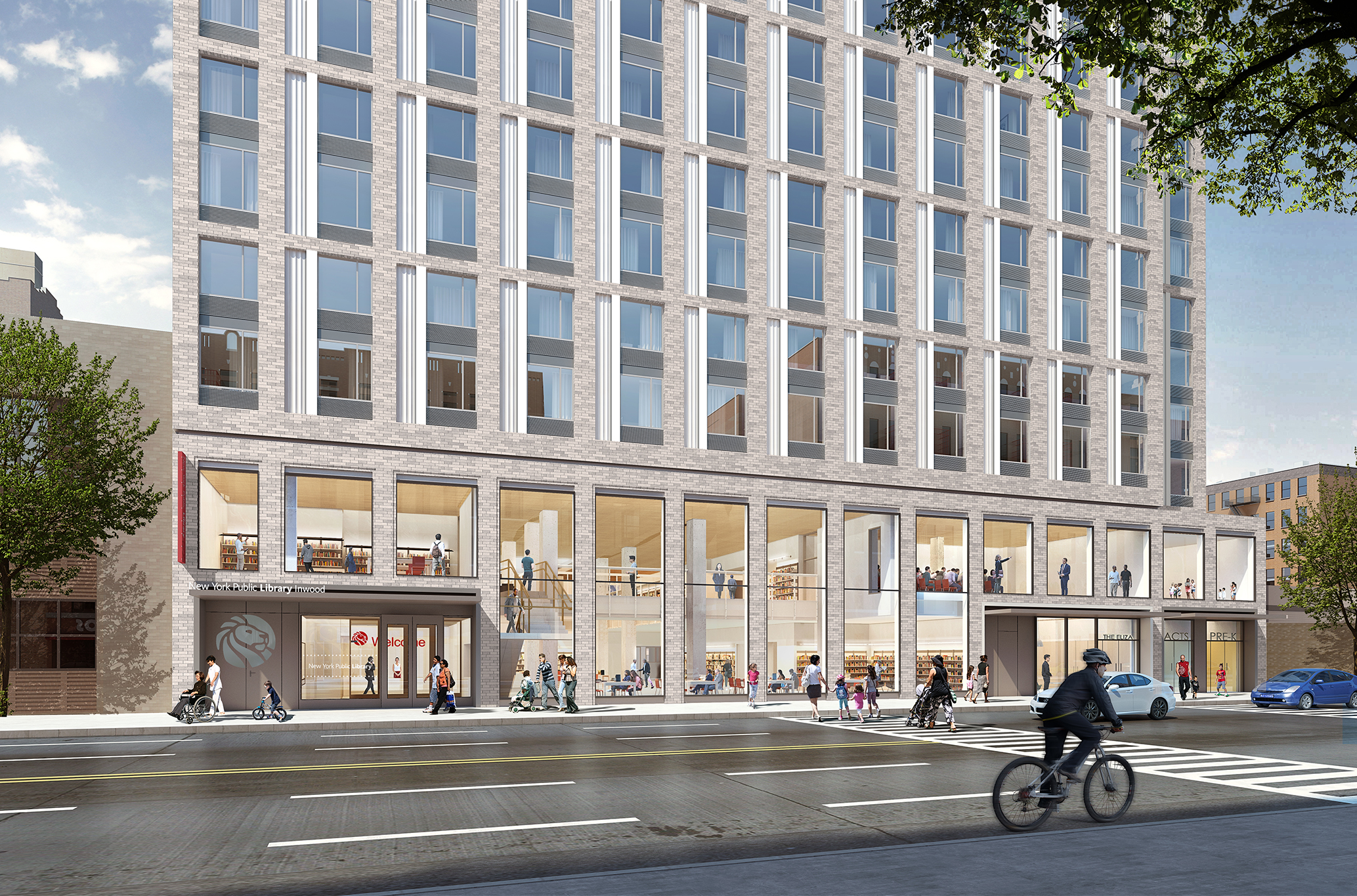 The Eliza Apartments + Inwood Library by Fogarty Finger Architizer