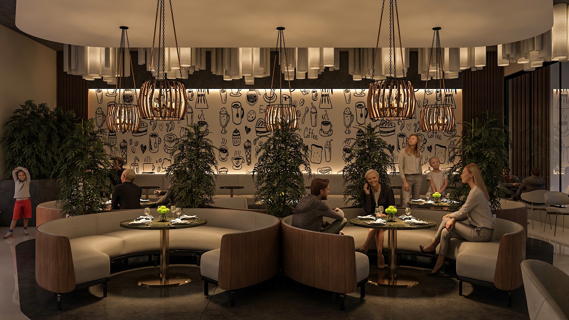 Commercial Restaurant Interior Design by AD STUDIO - Architizer