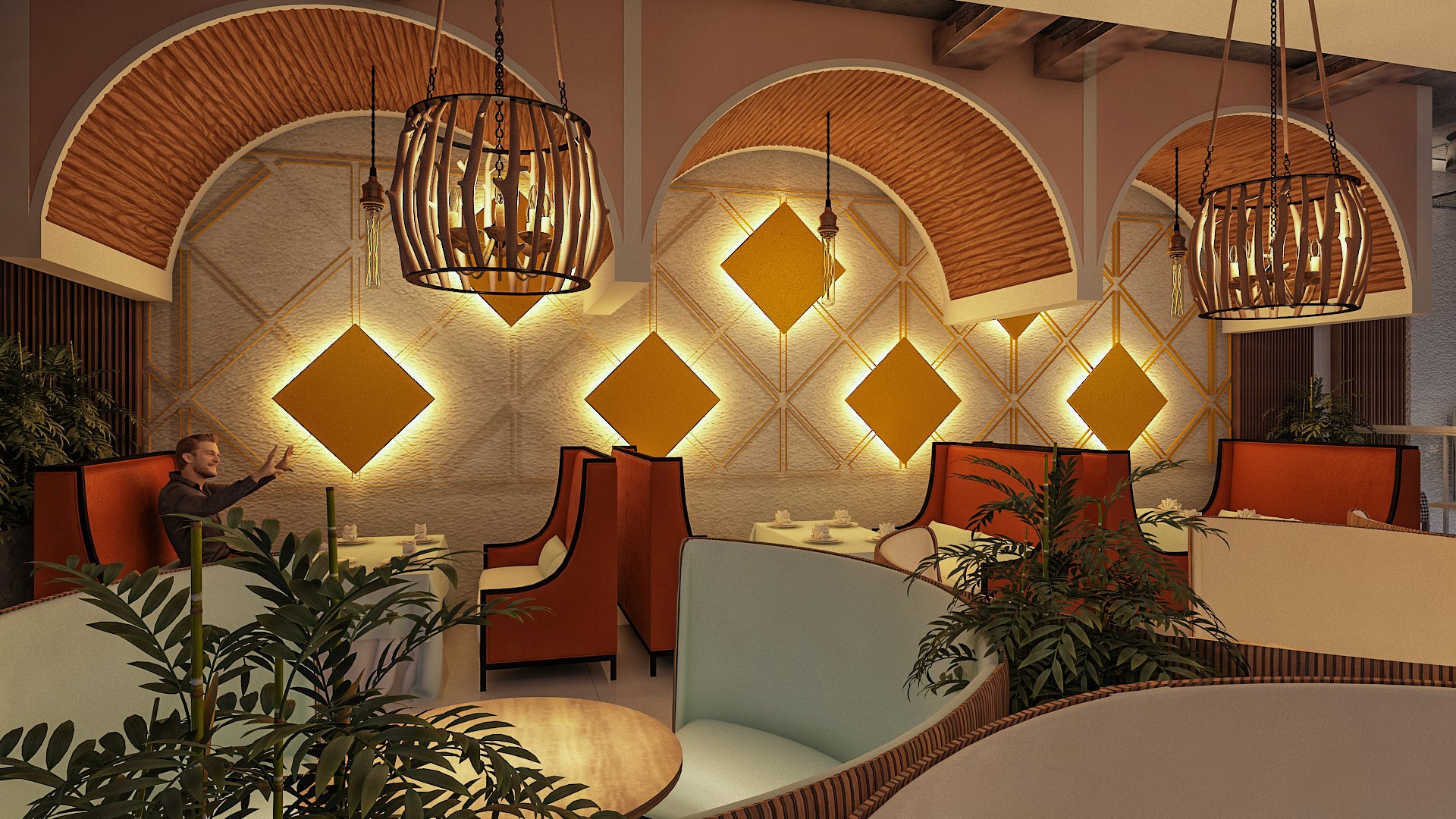 Idea 3400781: Cafe Restaurant Interior Design by Architecture Designing ...