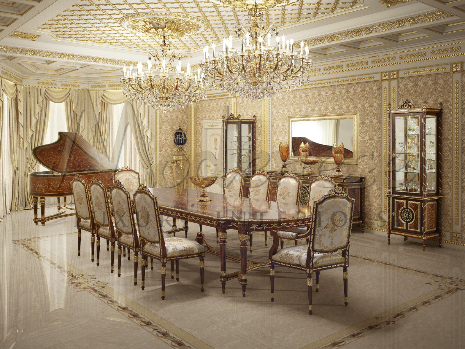 Дизайн столовой от Modenese Luxury Interiors by MODENESE Luxury ...