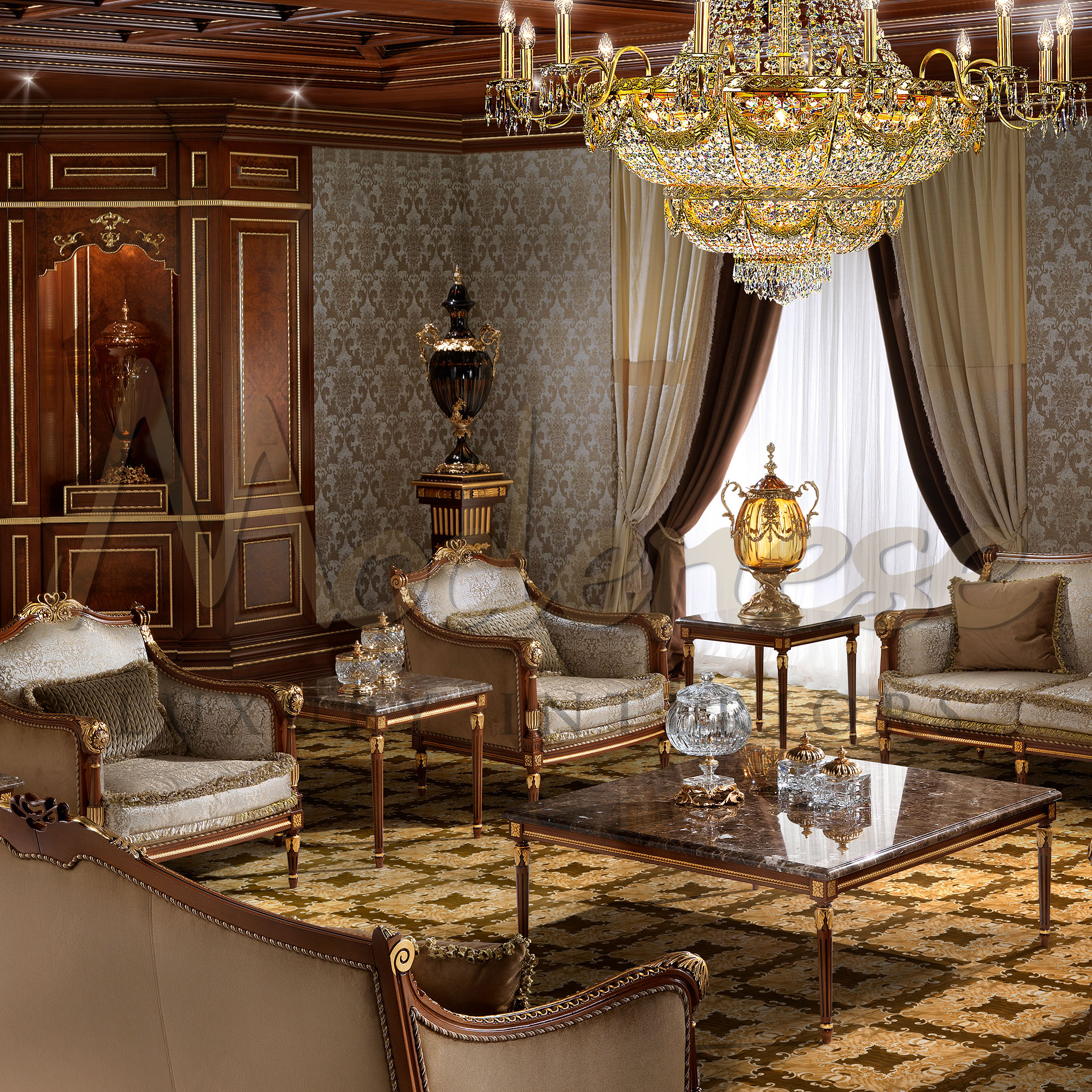 Royal Living Room Design by MODENESE Luxury Interiors - Architizer