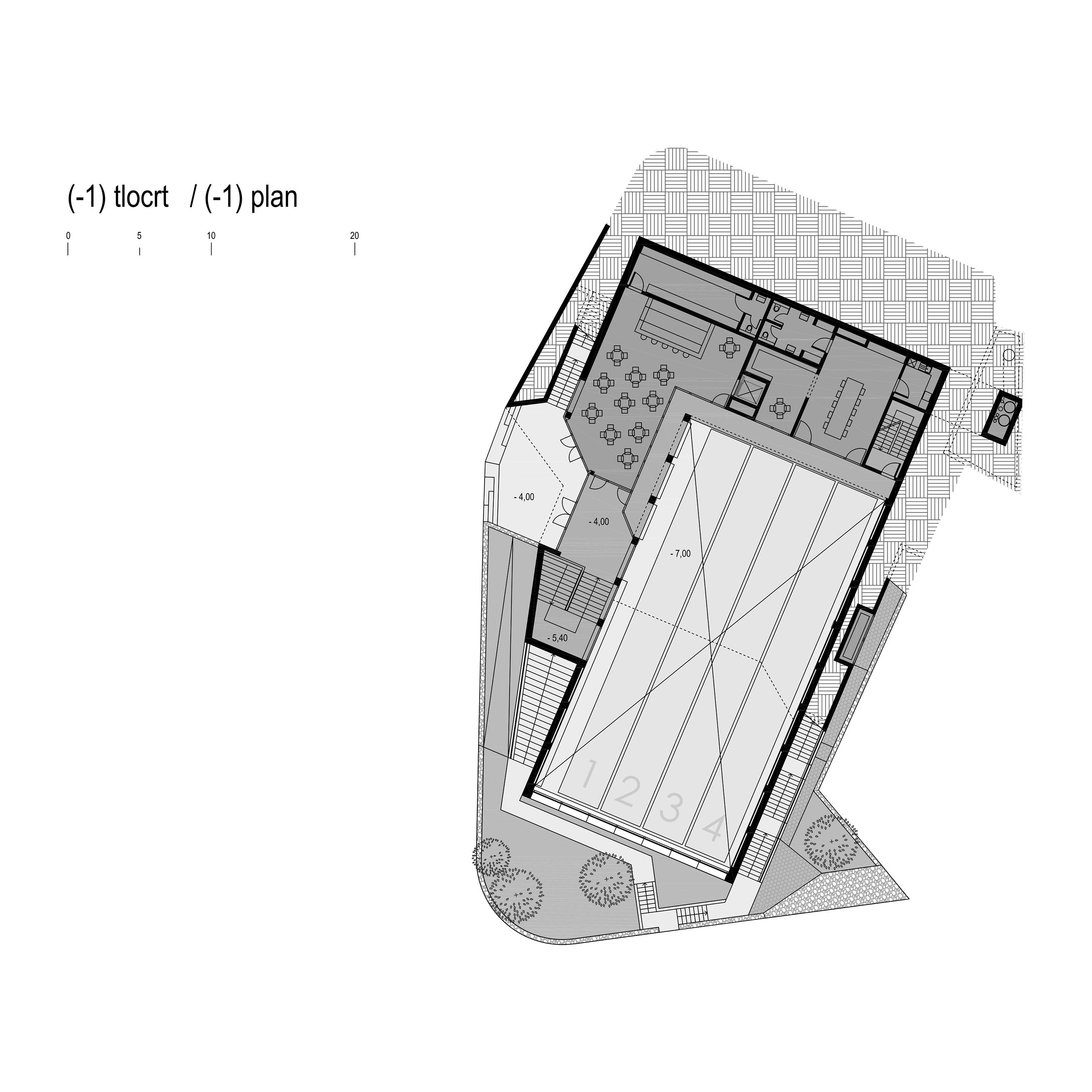 Idea 3447603 Community Center and Bocce Club BKGKL by NFO d.o.o. in