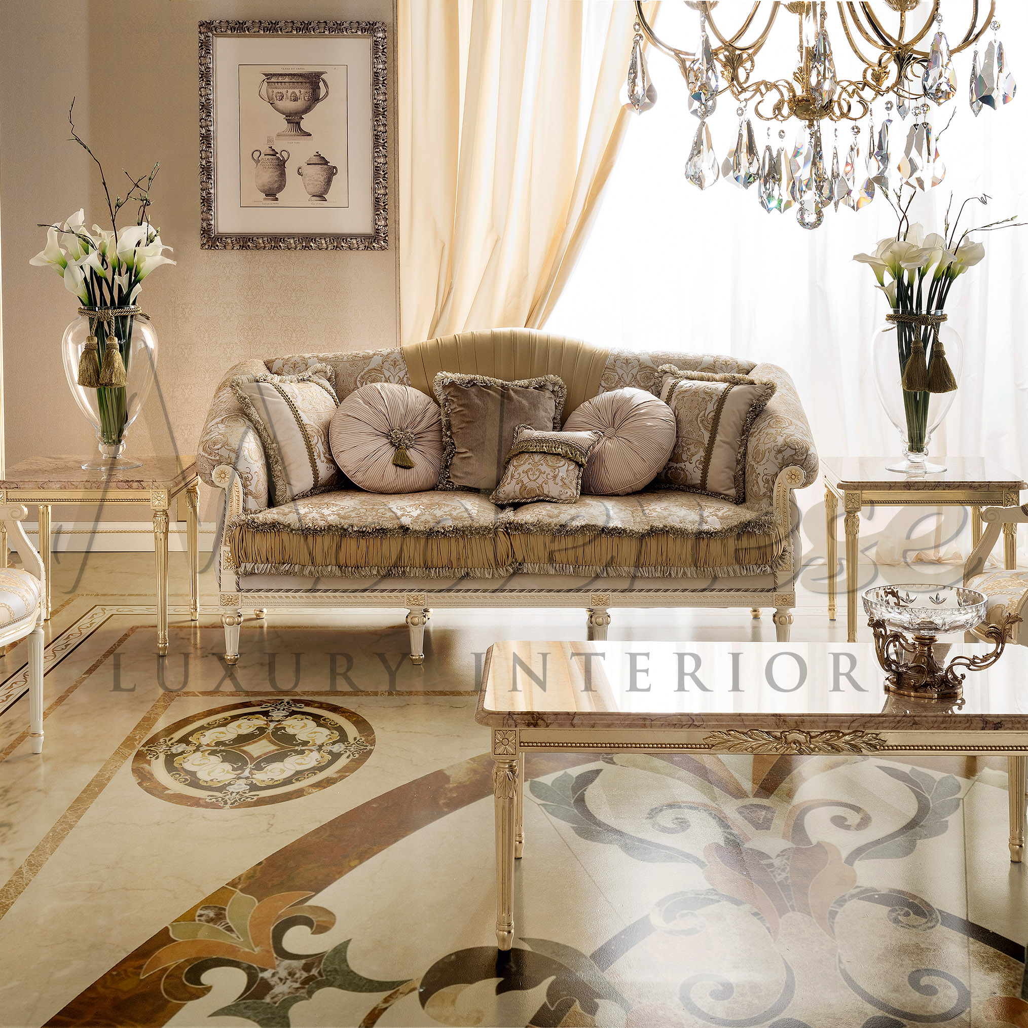 Exquisite High-End Sitting Room Design by MODENESE Luxury Interiors ...