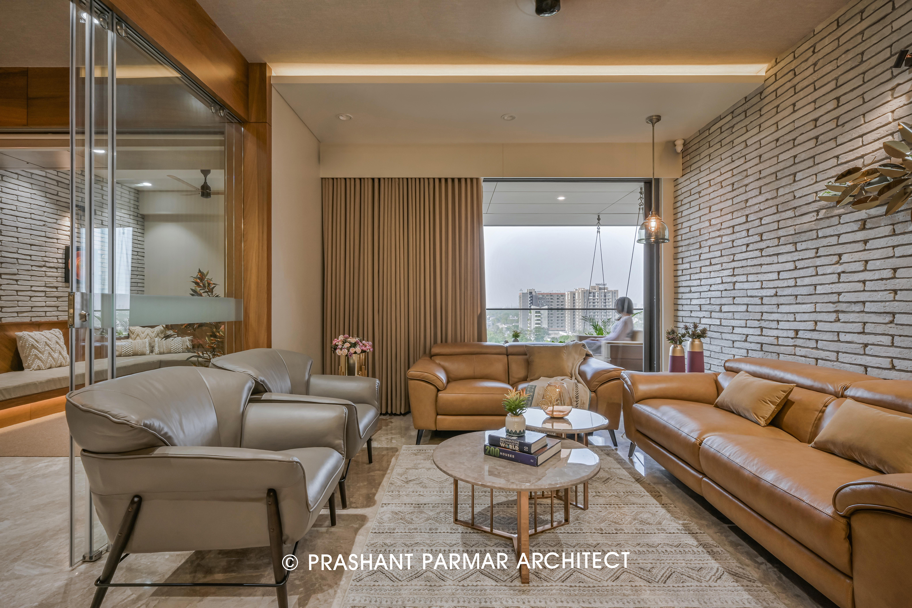 Apartment Interior At Swati Crimson In Ahmedabad by Prashant Parmar ...