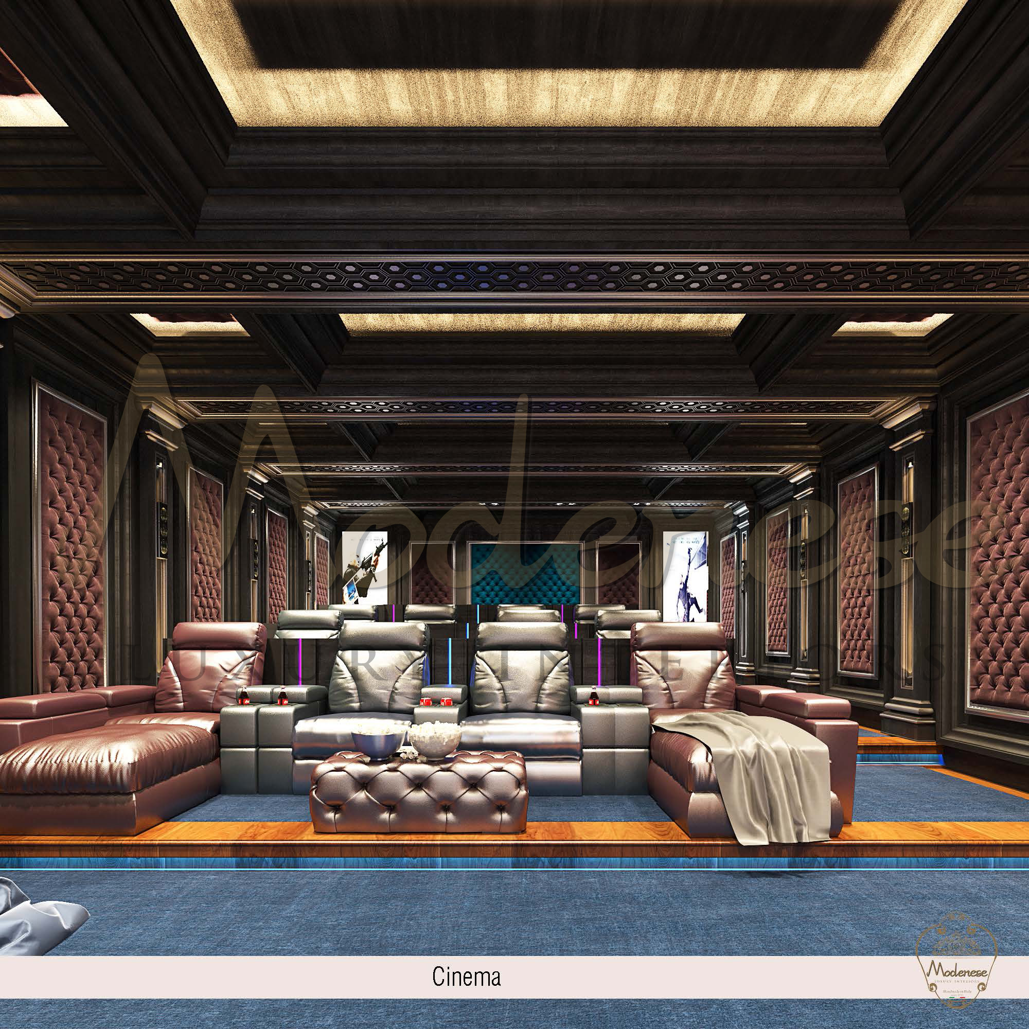 Gorgeous Cinema Home Design by MODENESE Luxury Interiors - Architizer