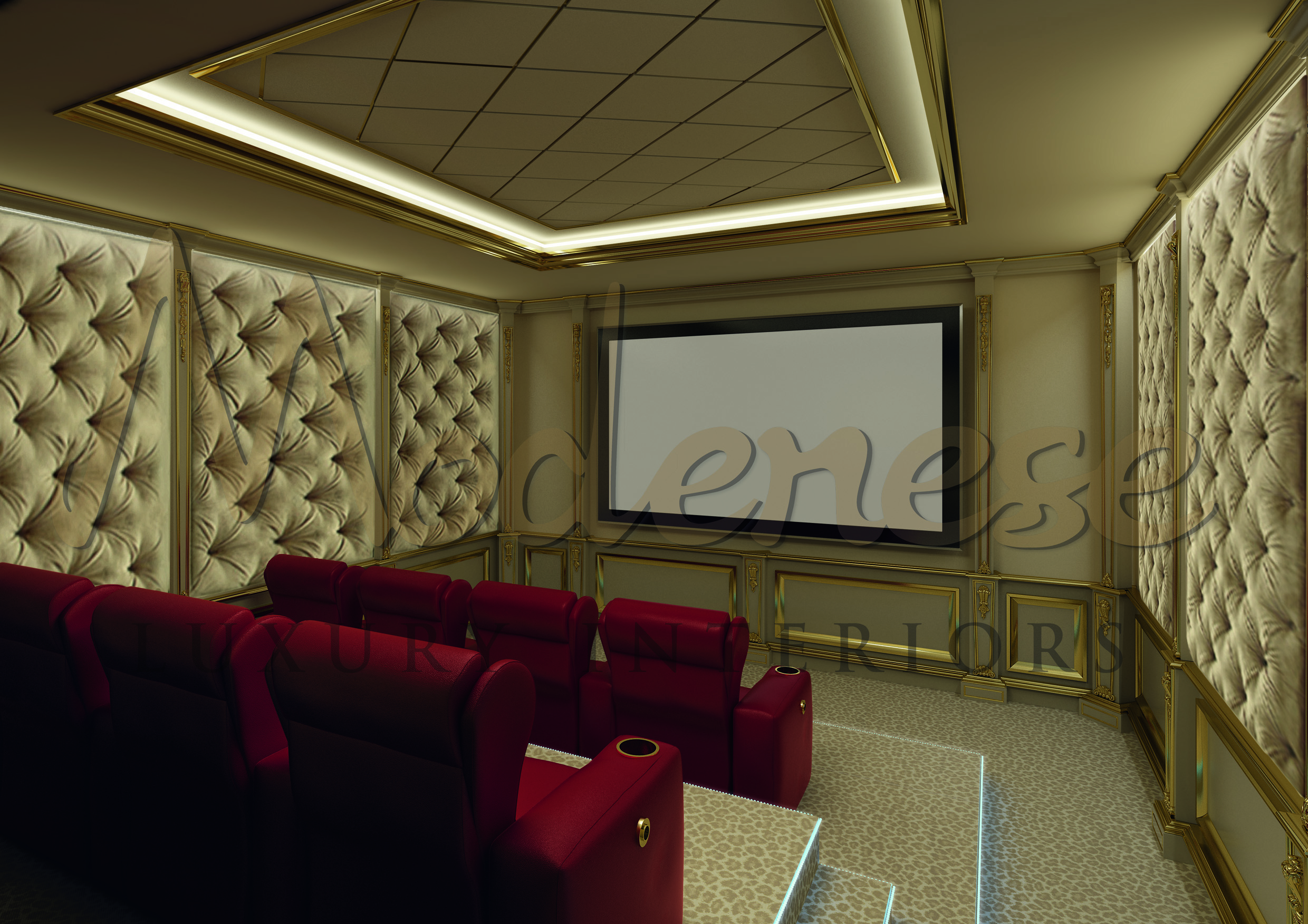 Stylish Home Cinema by MODENESE Luxury Interiors - Architizer