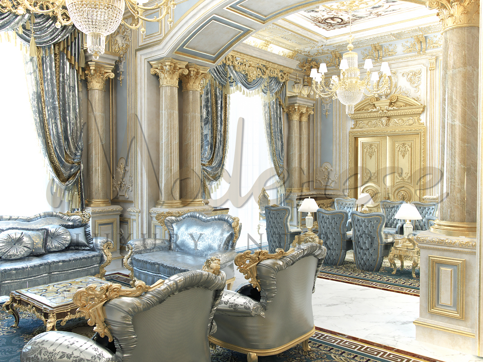 Stunning Luxury Apartment Sitting Room Design image