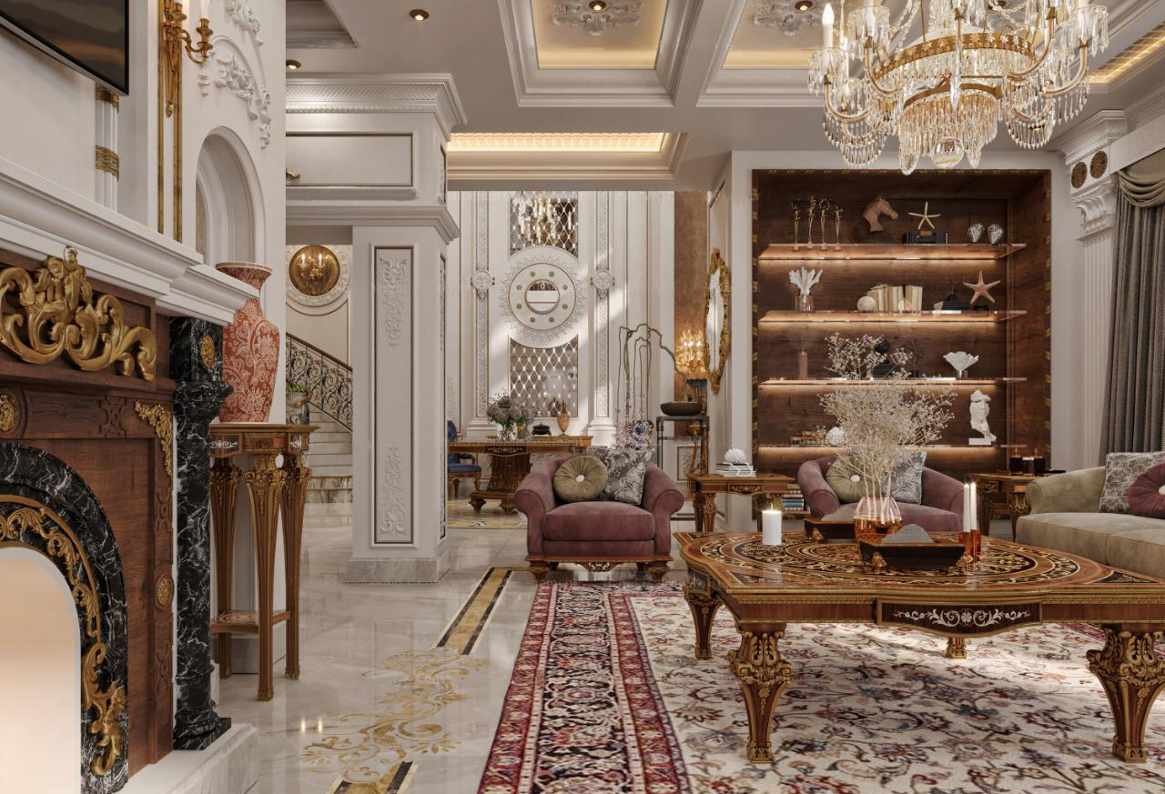 High-end Bespoke Family Sitting Design by MODENESE Luxury Interiors ...