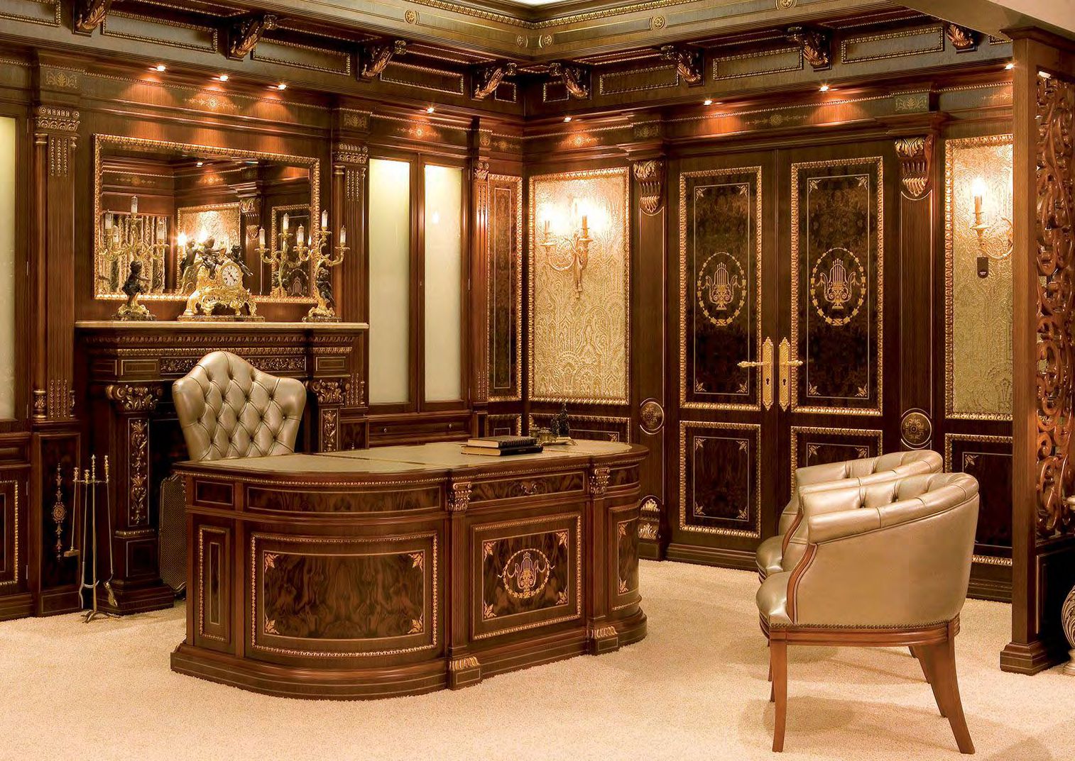 Cozy Home Office Design by MODENESE Luxury Interiors - Architizer