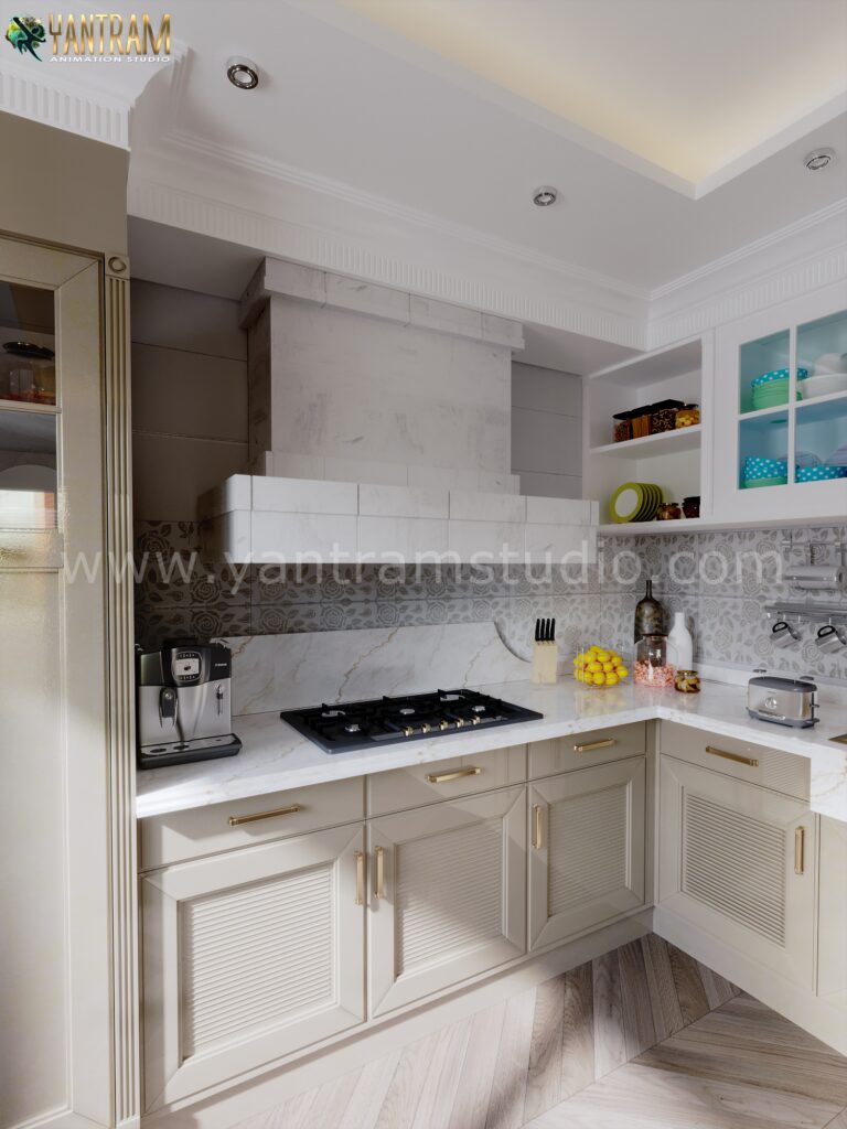 3D Interior Visualization of Kitchens in New York City by Yantram ...
