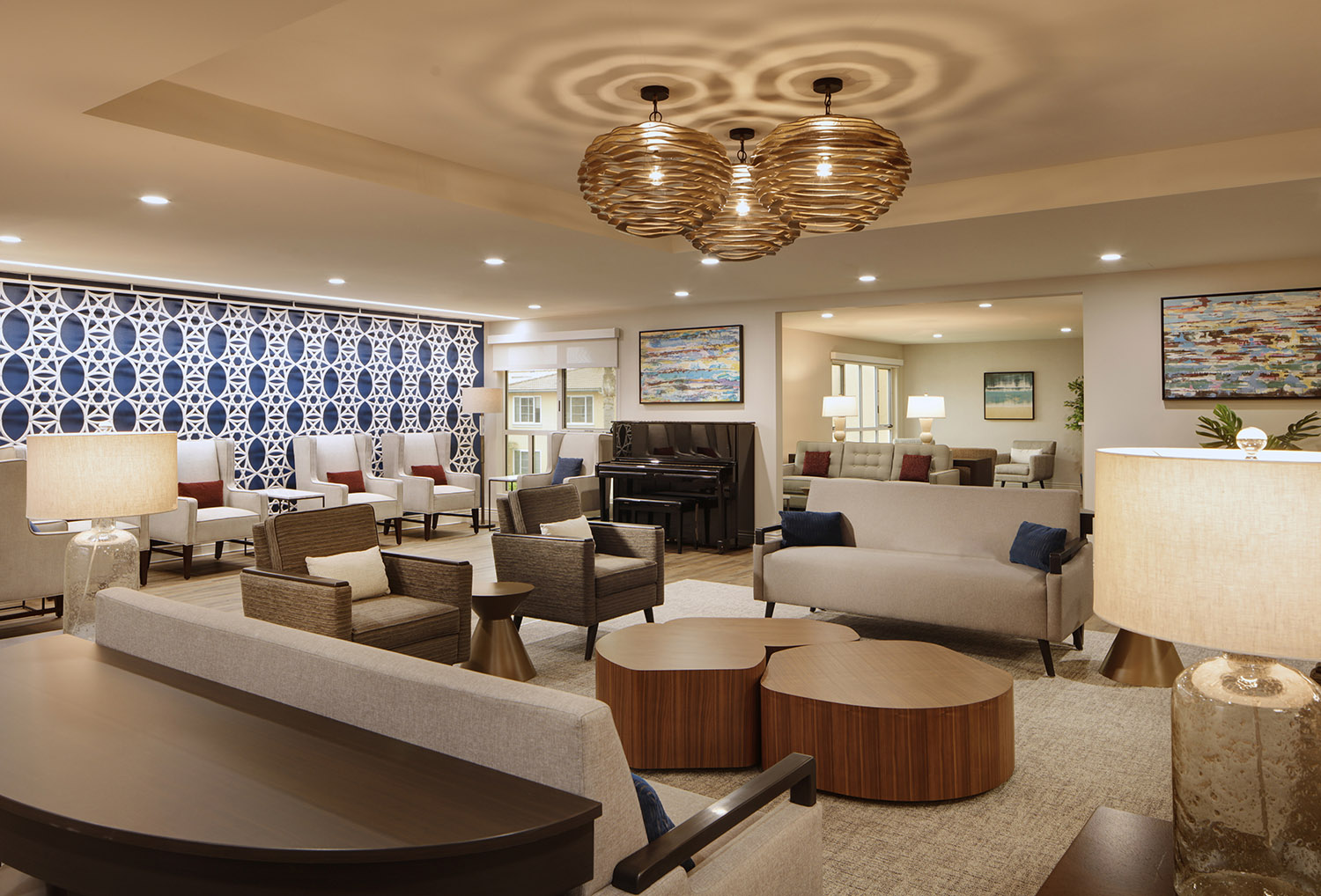 Seacrest Village Senior Living Dining and Lounge by ID Studios, Inc