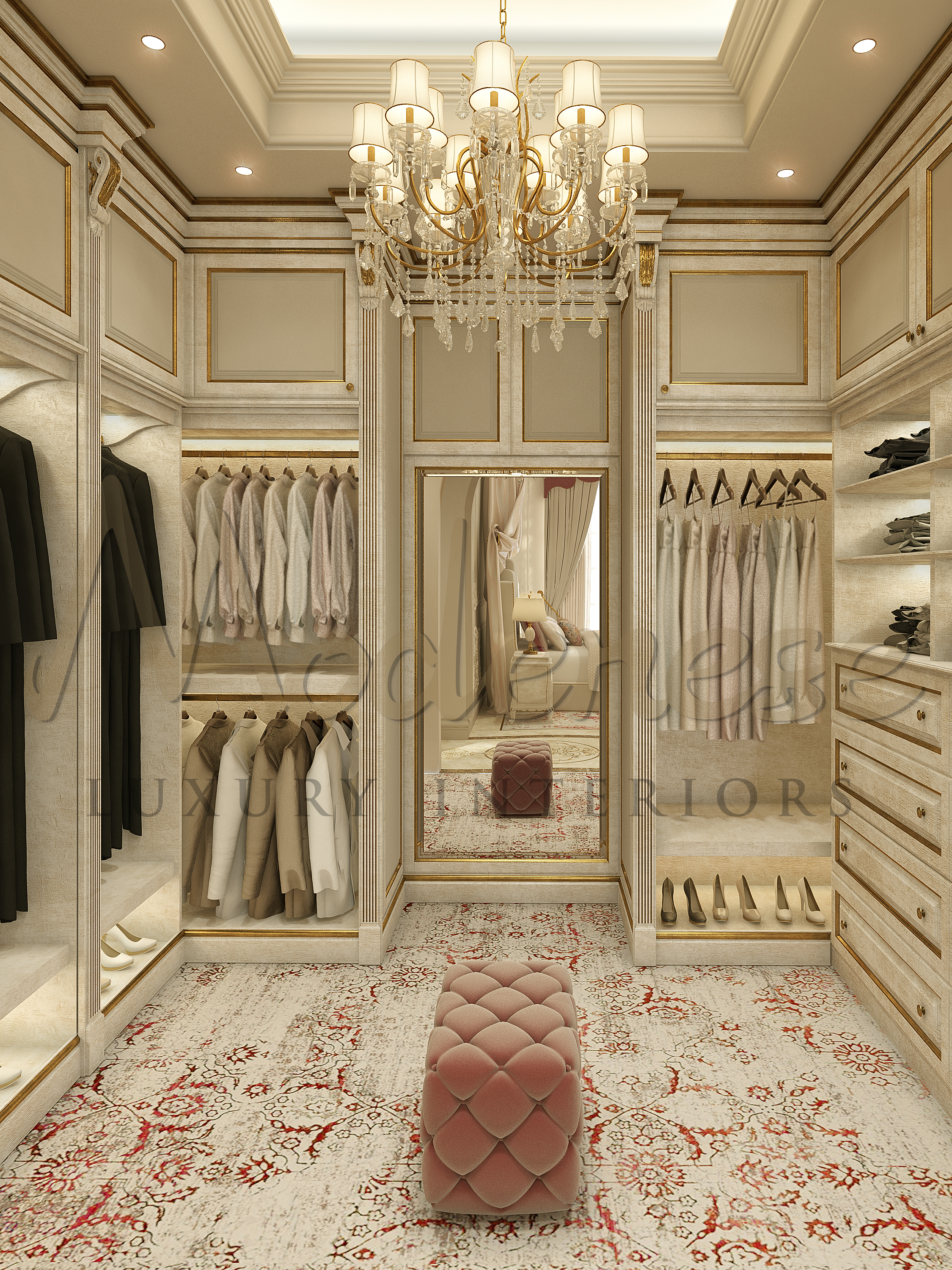 Exquisite Dressing Room Design by Italian Designers by MODENESE Luxury