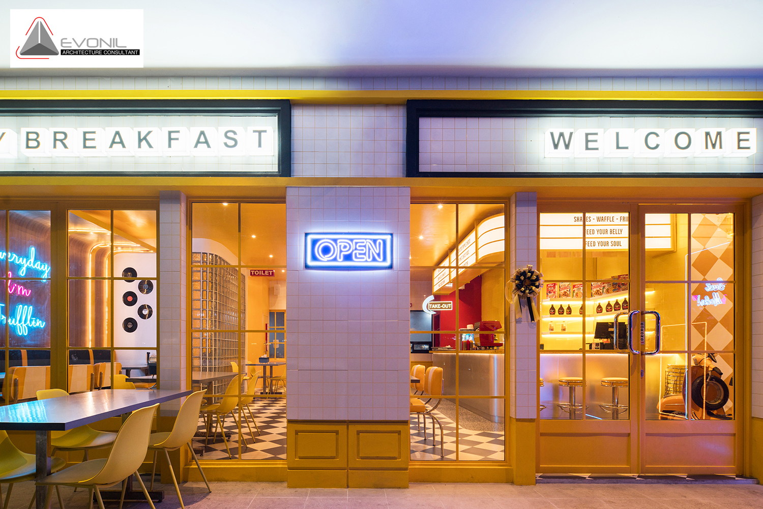 TRUFFLE BELLY Diner by EVONIL Architecture Indonesia Architizer