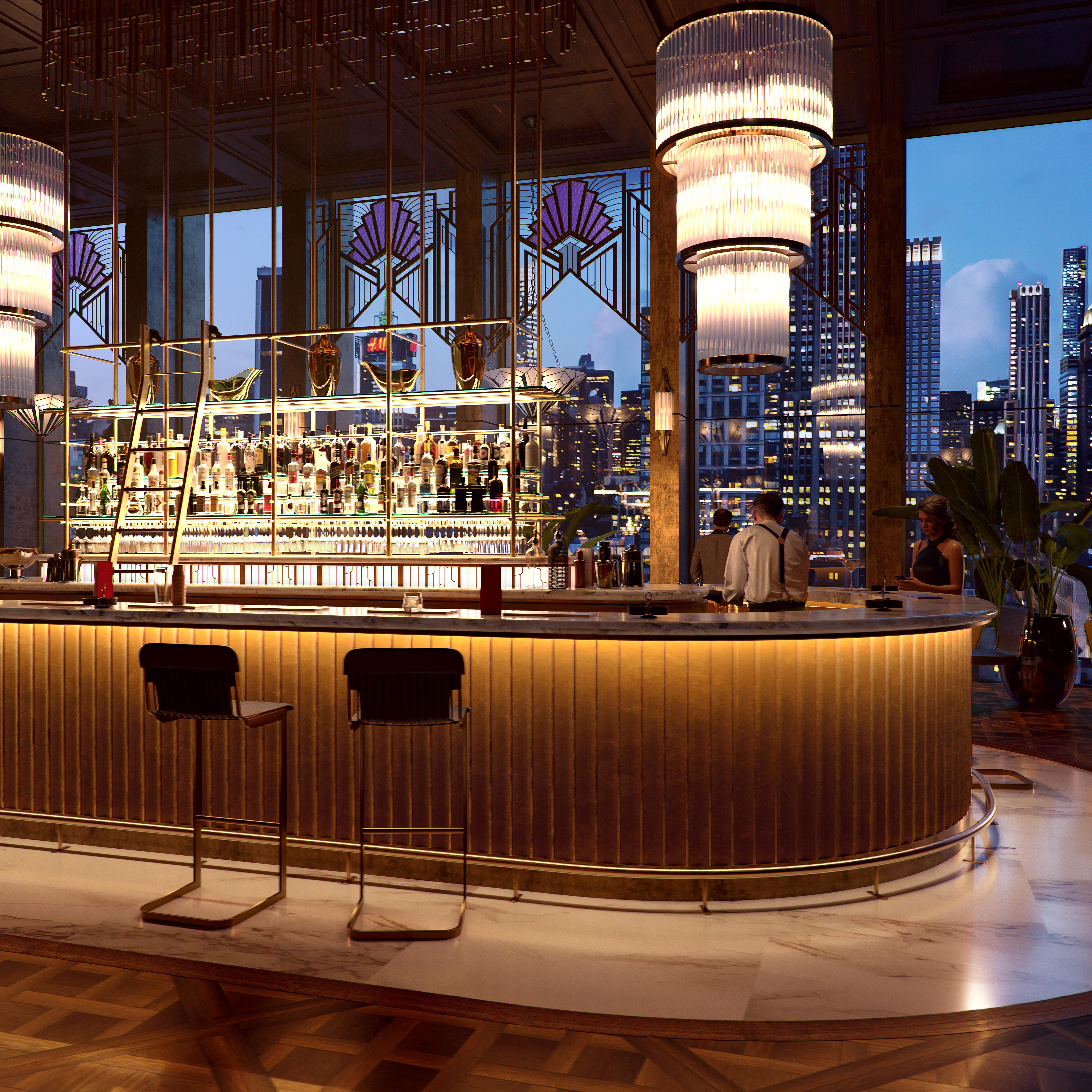 New York Art Deco Bar by F10 Studios Architizer