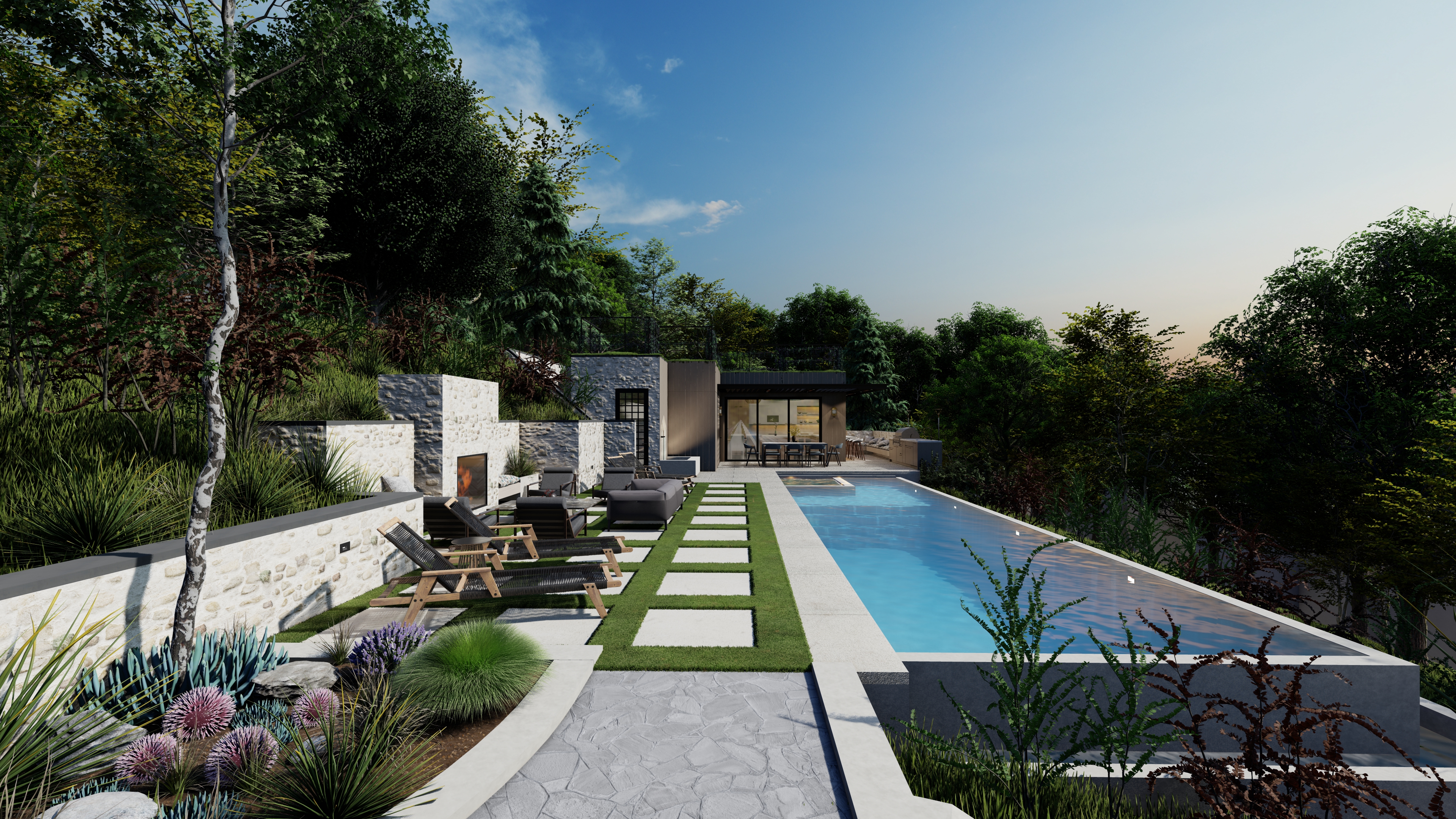 Marin Pool House and Landscaping by EAG Studio - Architizer