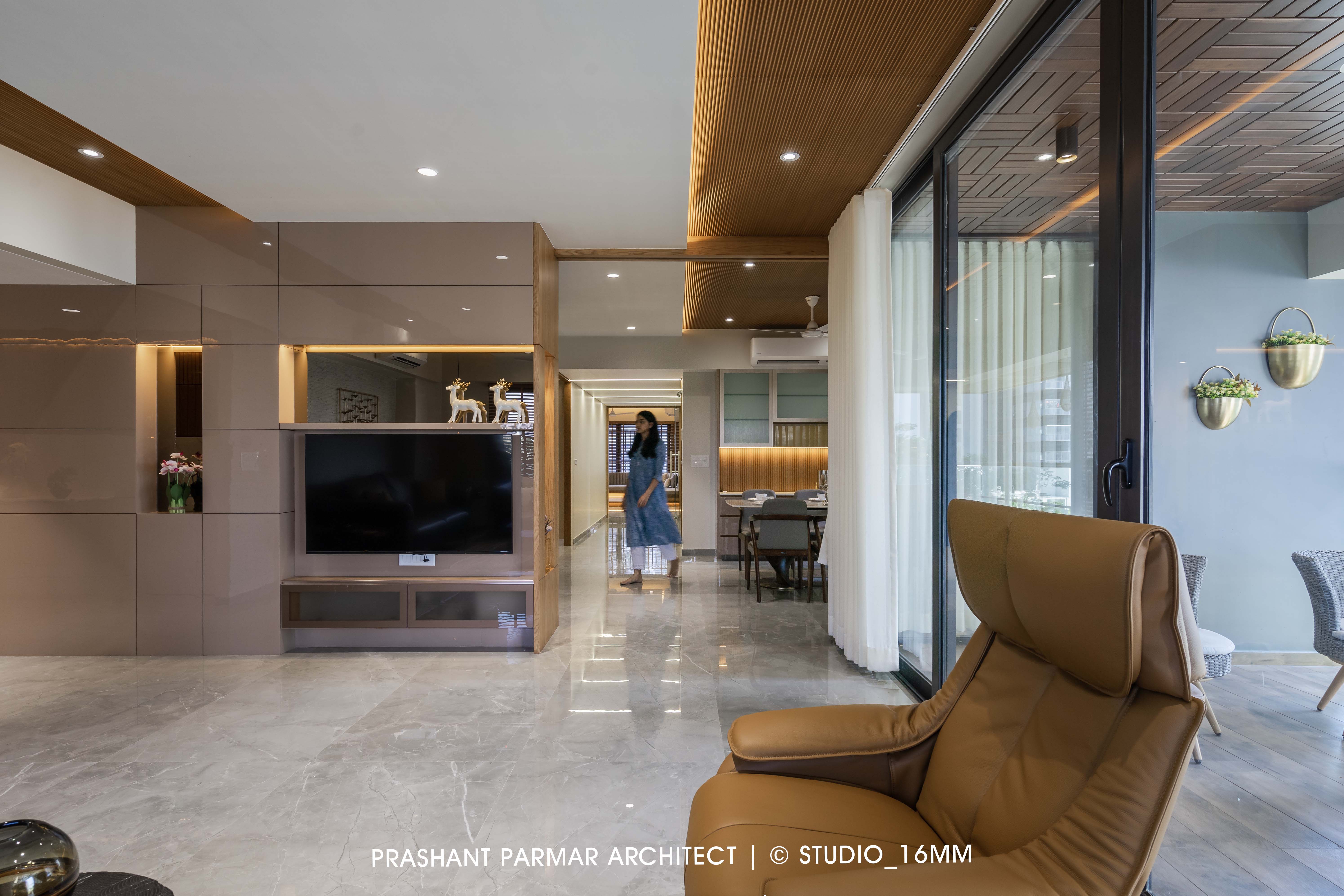 Apartment Interior Design At Parijat Eclat by Prashant Parmar Architect ...