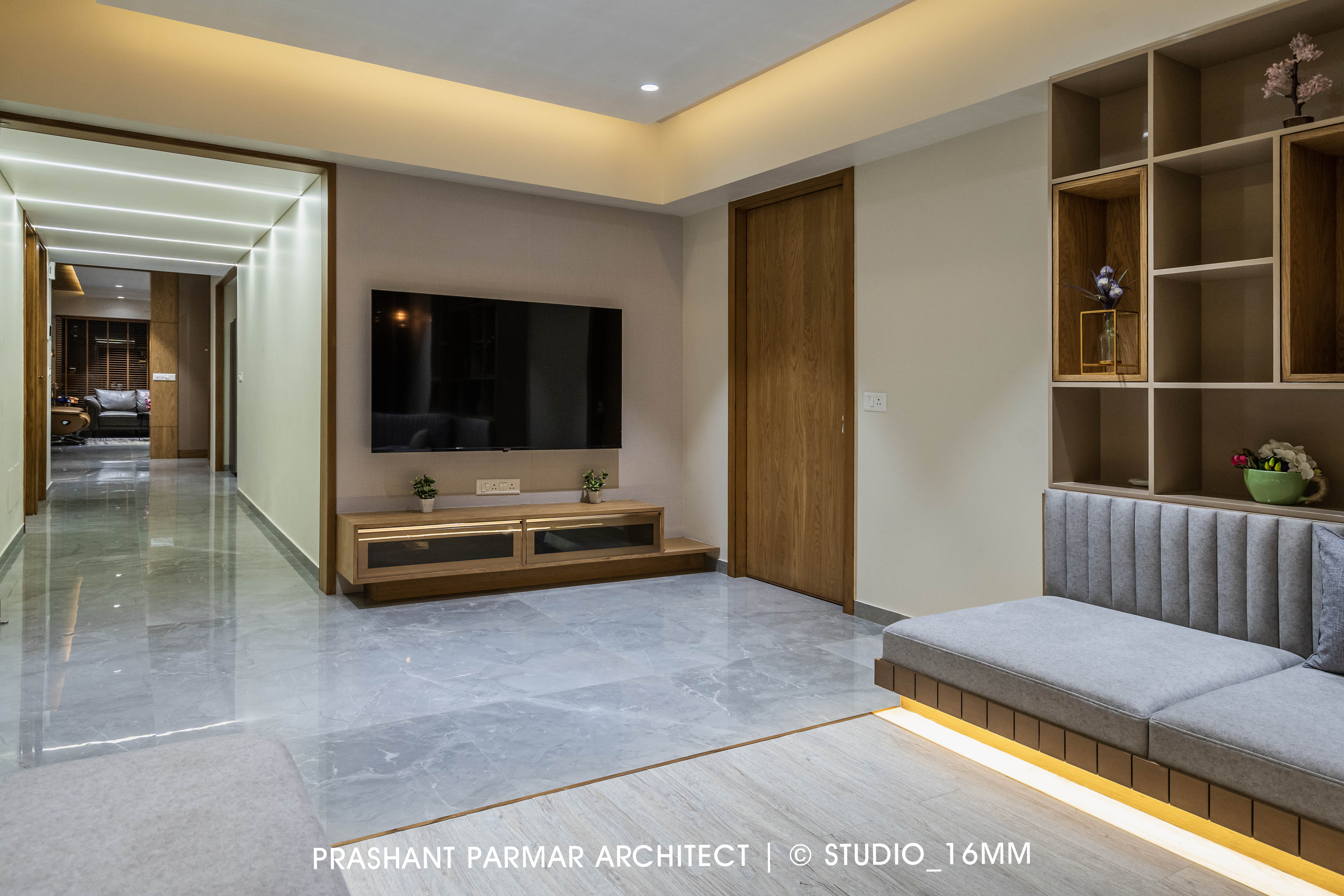 Apartment Interior Design At Parijat Eclat by Prashant Parmar Architect ...