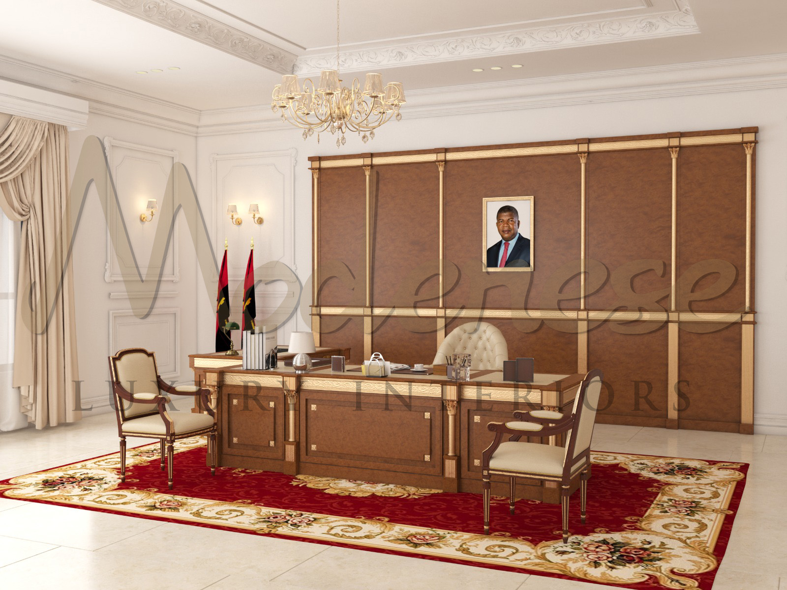 Executive Office Design Implementation by MODENESE Luxury Interiors