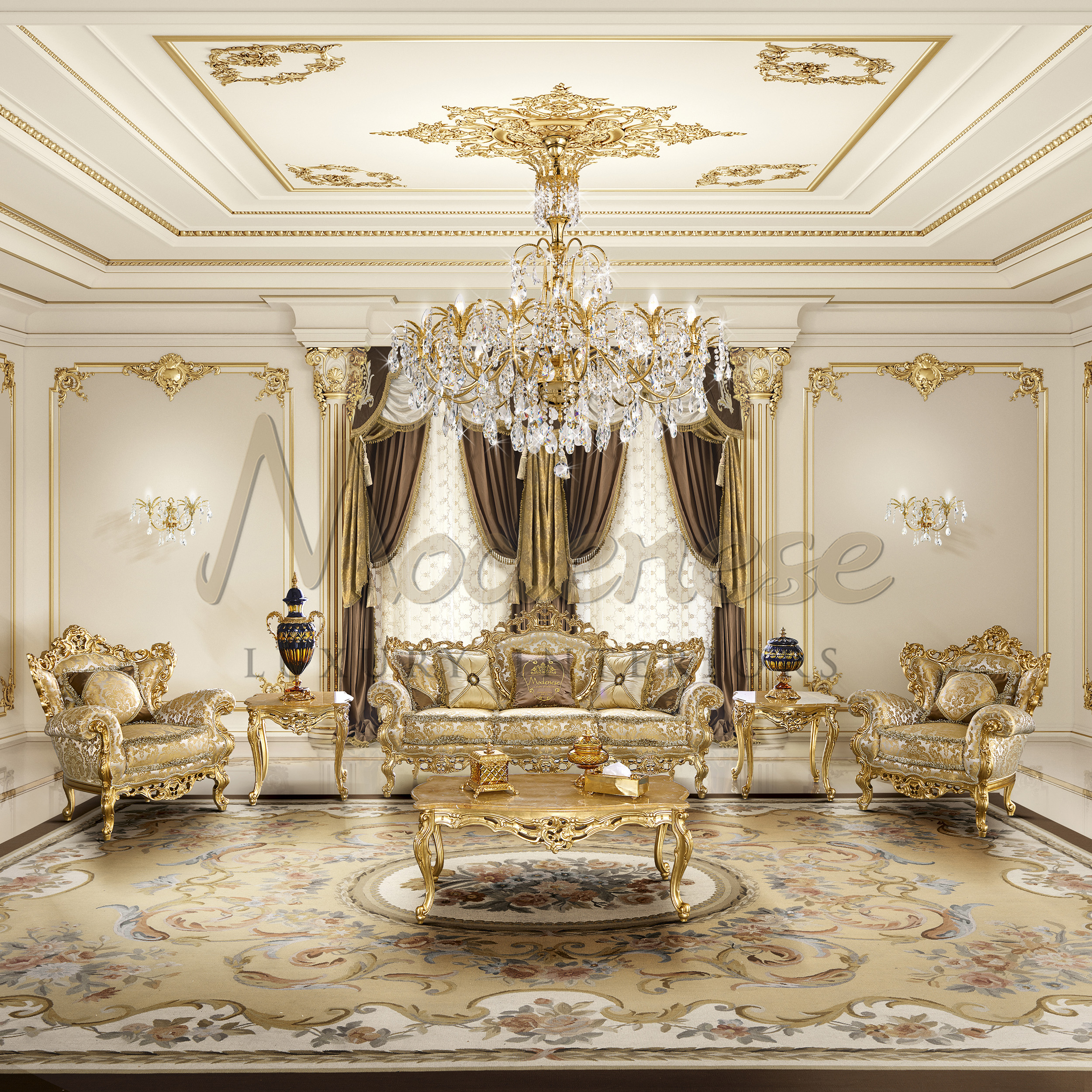Classic Living Room Design by MODENESE Luxury Interiors - Architizer