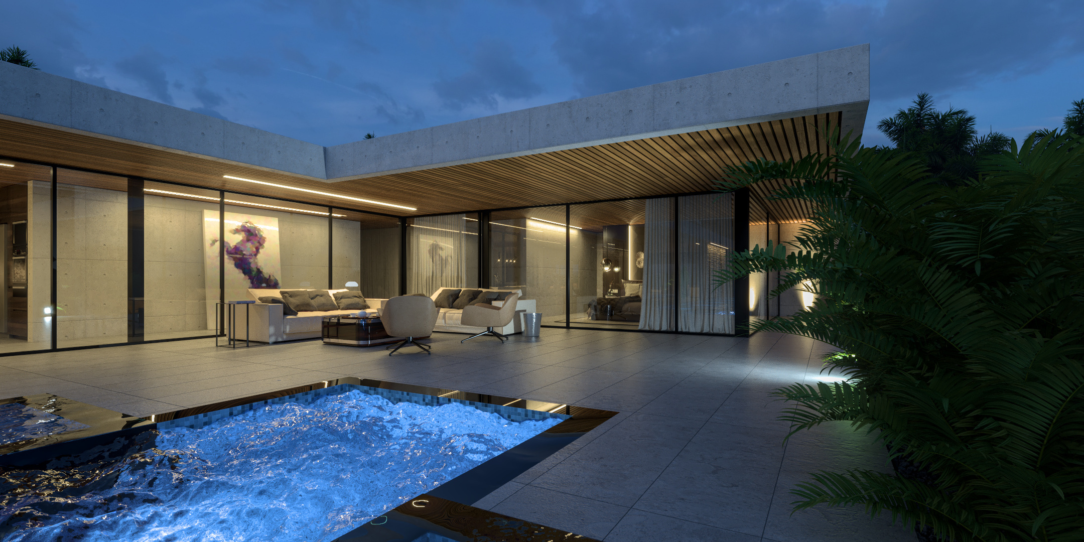 Single story modern house design in Thailand by [xzoomproject] - Architizer