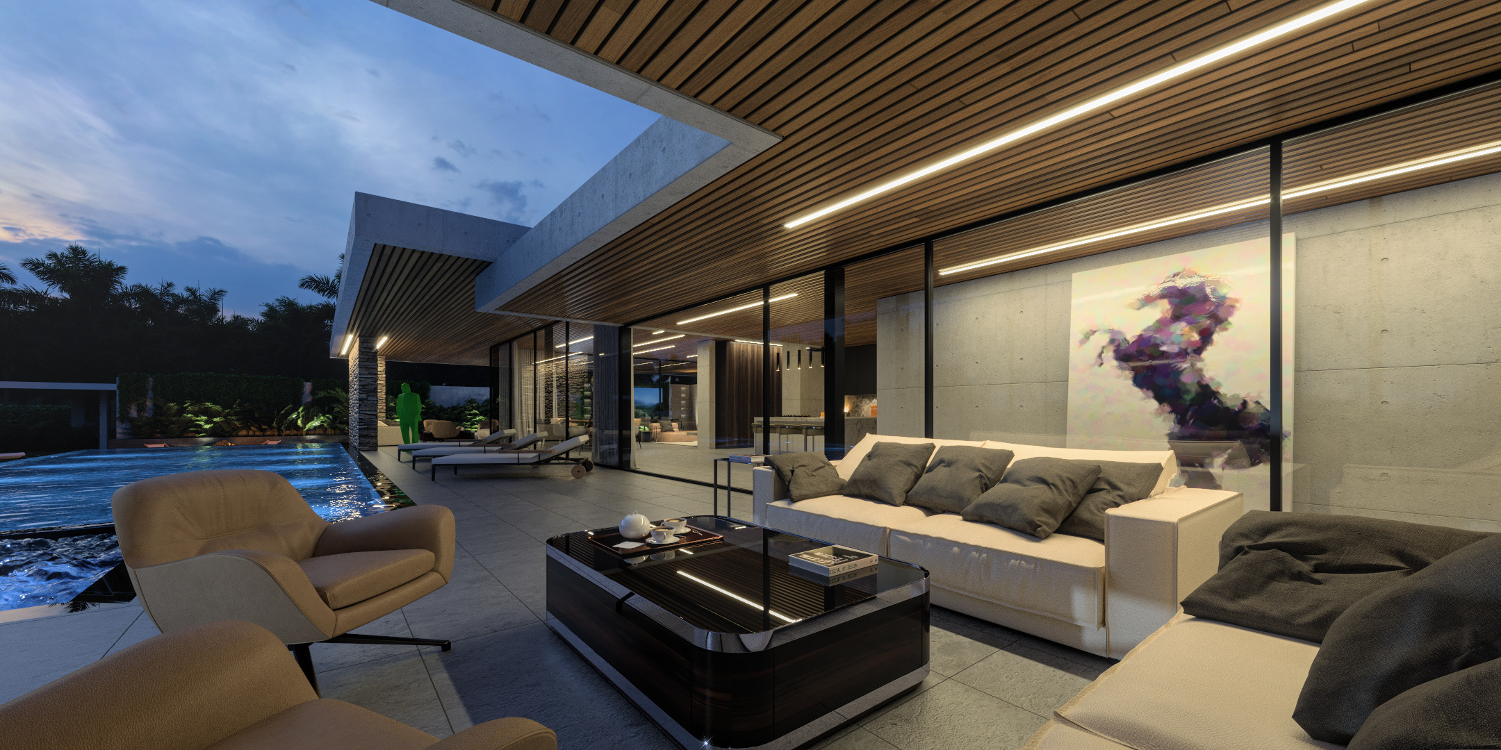 Single story modern house design in Thailand by [xzoomproject] - Architizer